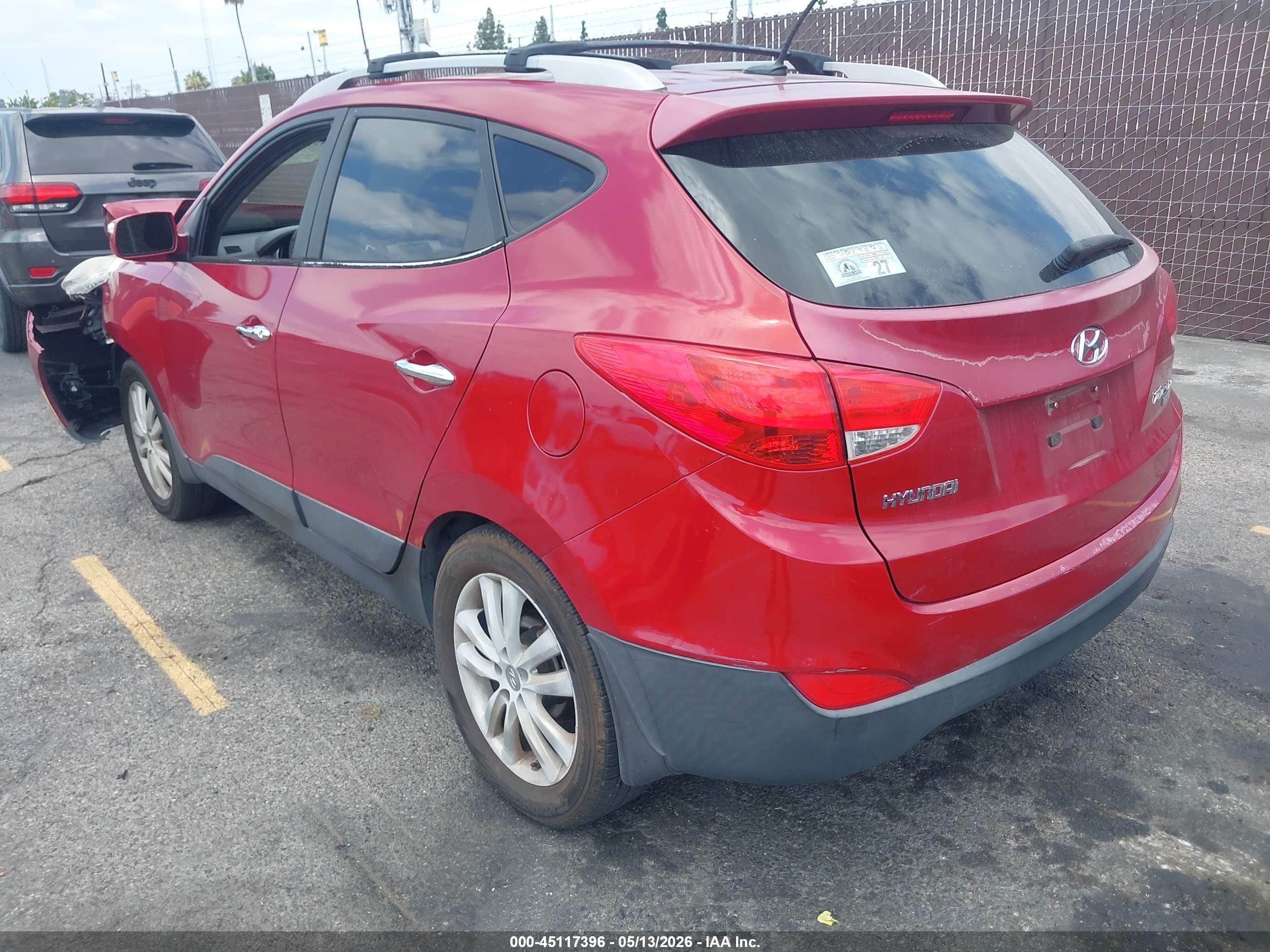 2013 Hyundai Tucson Limited Red vin: KM8JU3AC7DU685563