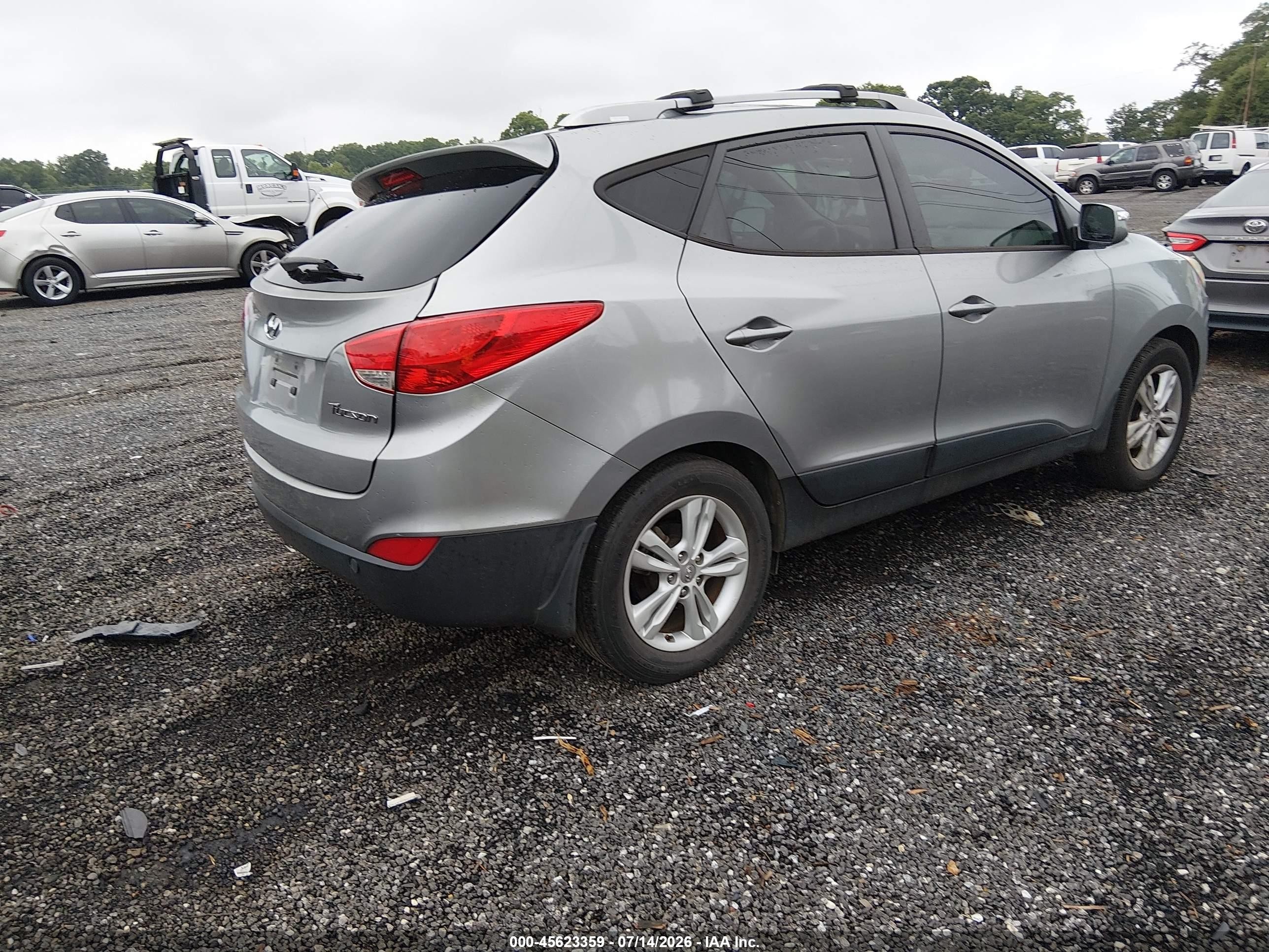 2013 Hyundai Tucson Gls Silver vin: KM8JU3AC7DU688799