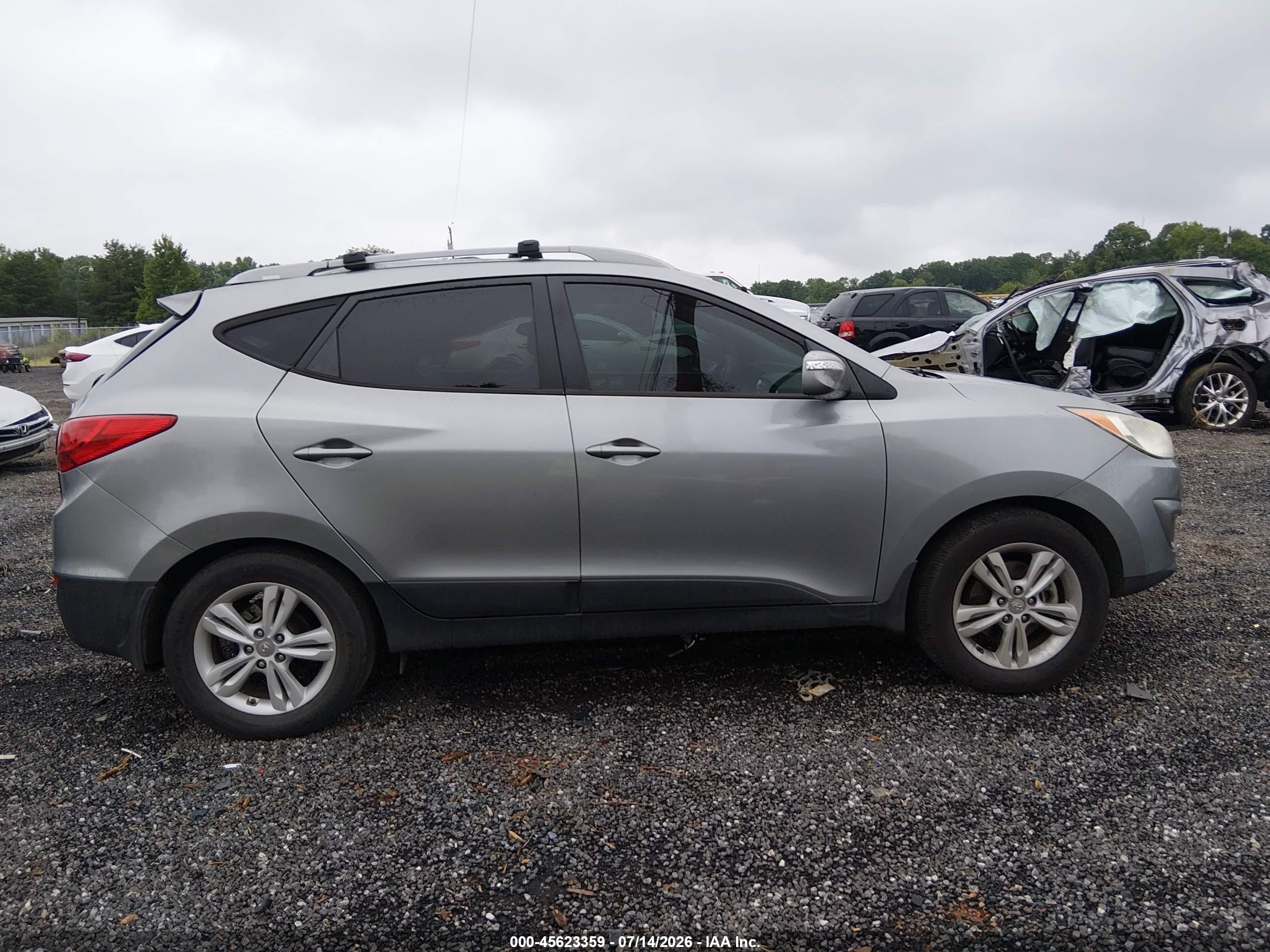 2013 Hyundai Tucson Gls Silver vin: KM8JU3AC7DU688799