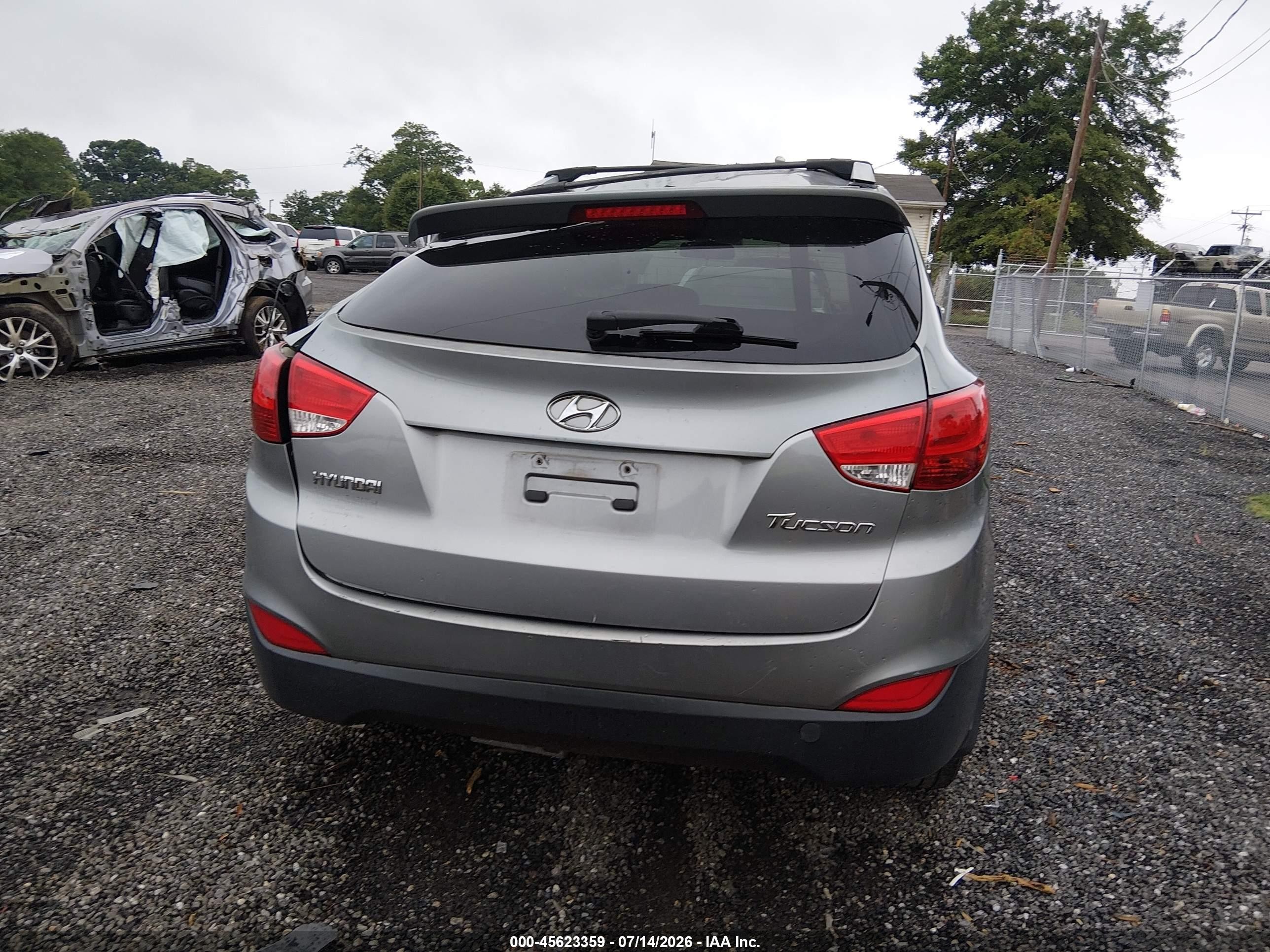 2013 Hyundai Tucson Gls Silver vin: KM8JU3AC7DU688799