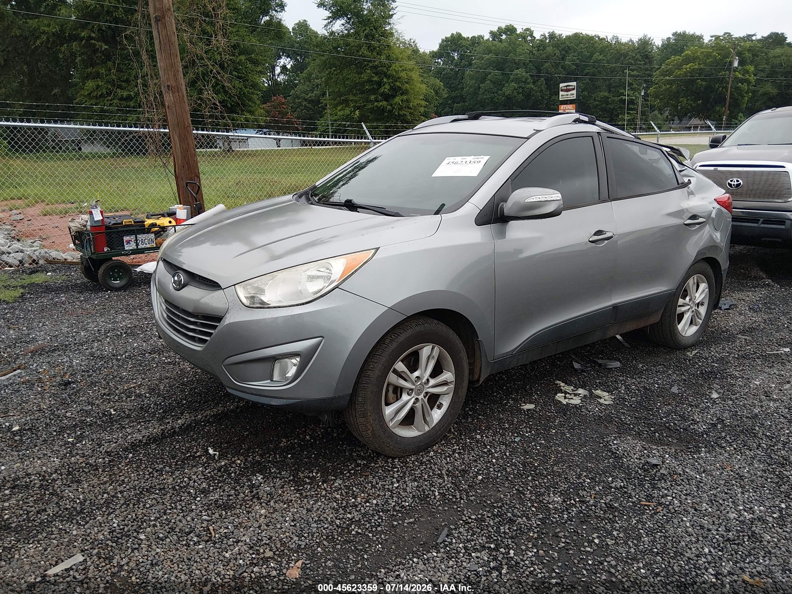 2013 Hyundai Tucson Gls Silver vin: KM8JU3AC7DU688799