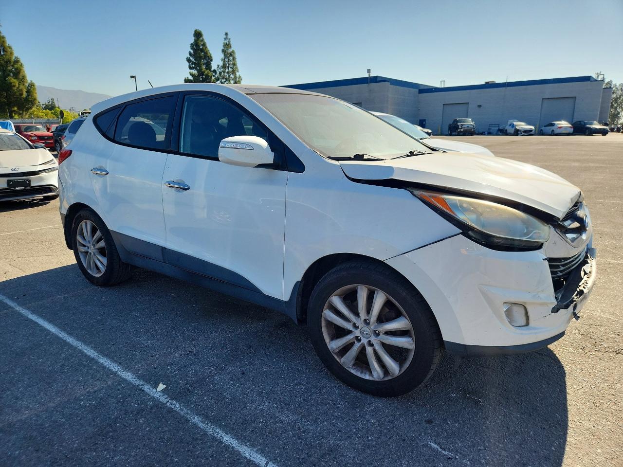 2013 Hyundai Tucson Limited White vin: KM8JU3AC7DU716178