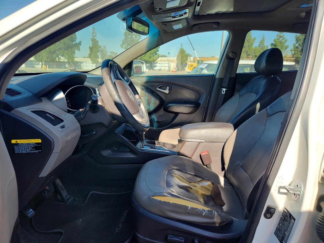 2013 Hyundai Tucson Limited White vin: KM8JU3AC7DU716178