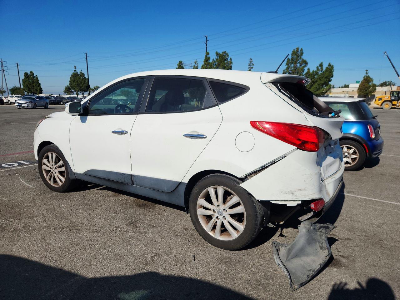2013 Hyundai Tucson Limited White vin: KM8JU3AC7DU716178