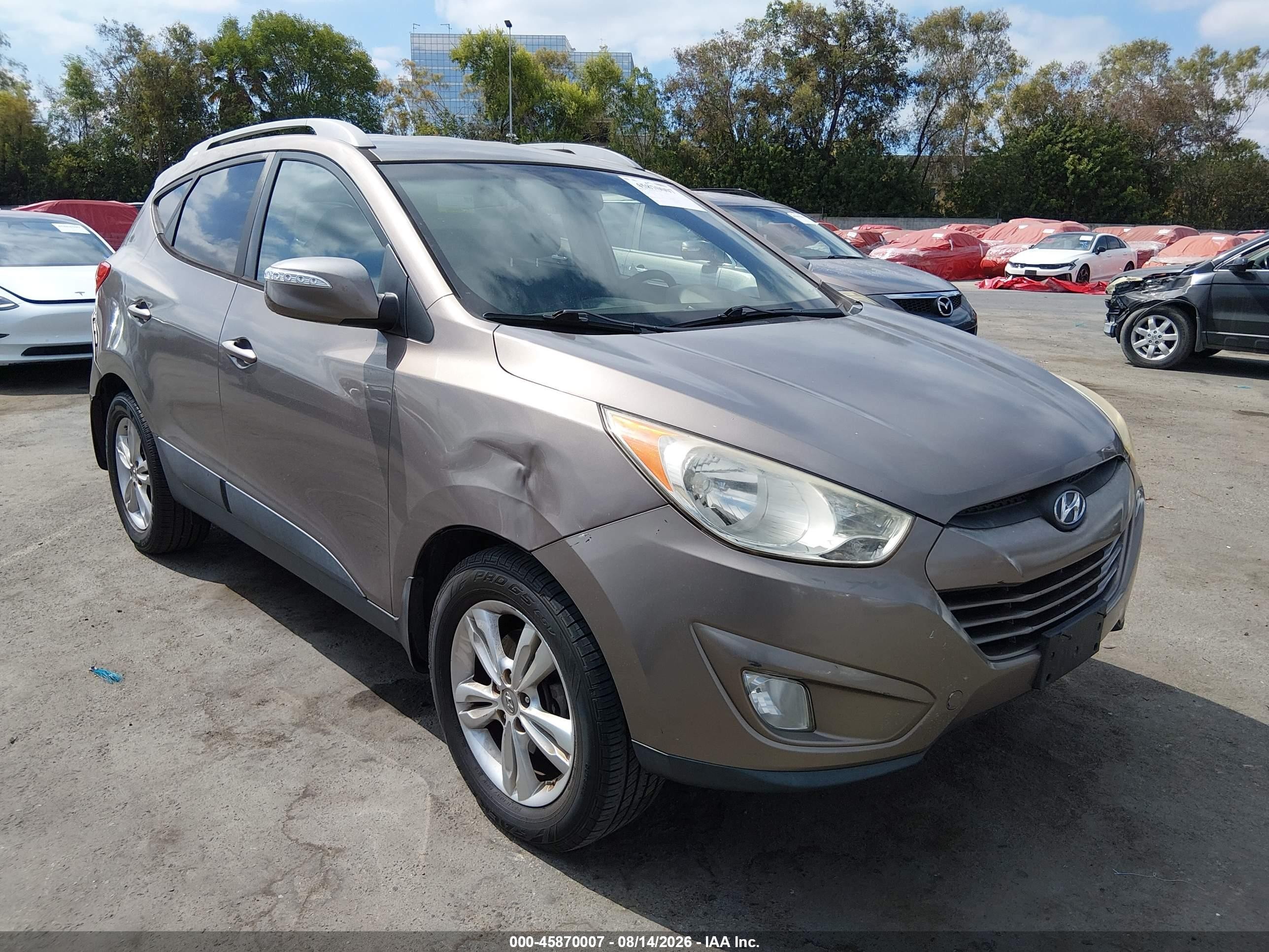2013 Hyundai Tucson Gls Brown vin: KM8JU3AC7DU717217