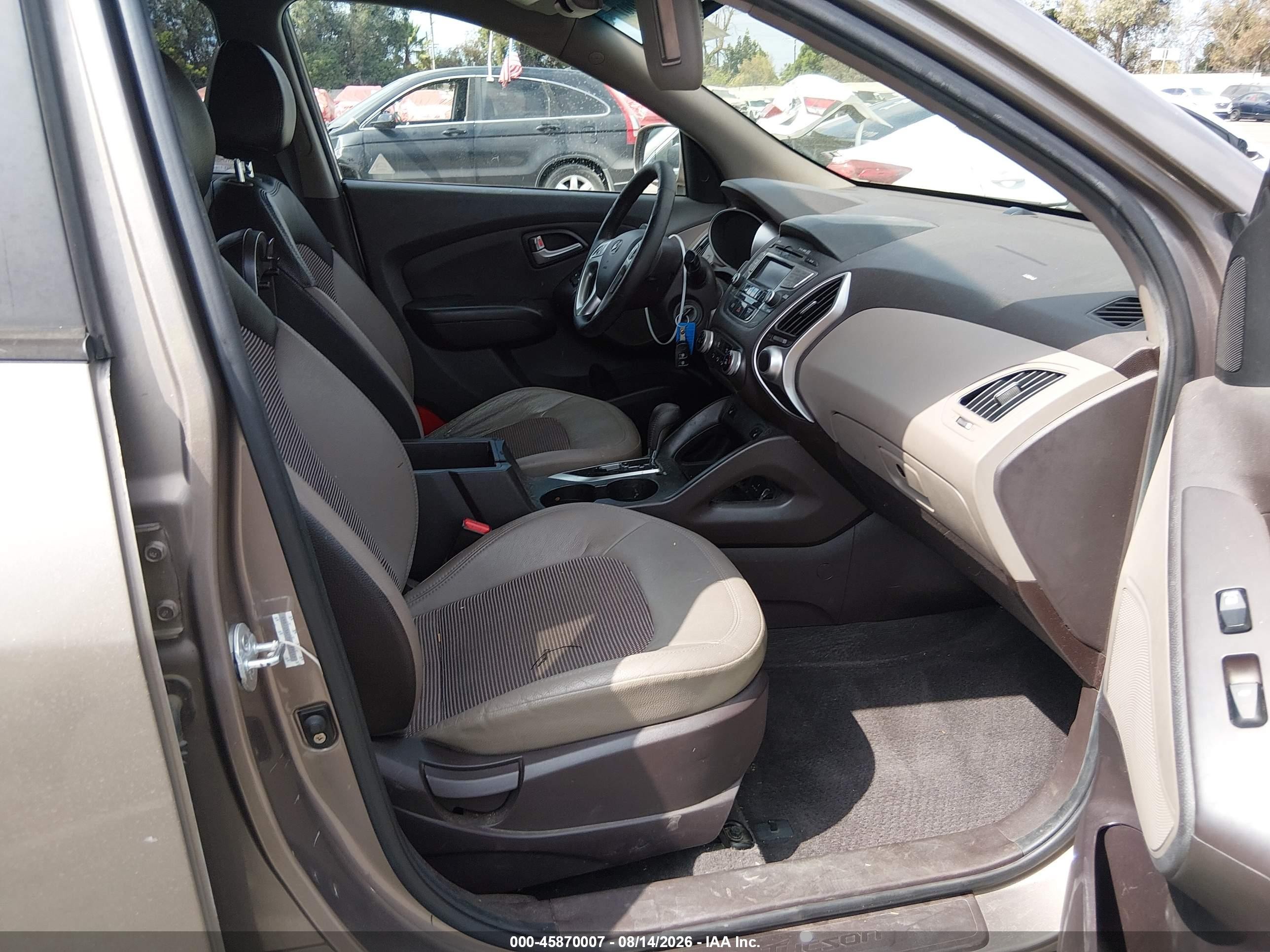 2013 Hyundai Tucson Gls Коричневый vin: KM8JU3AC7DU717217