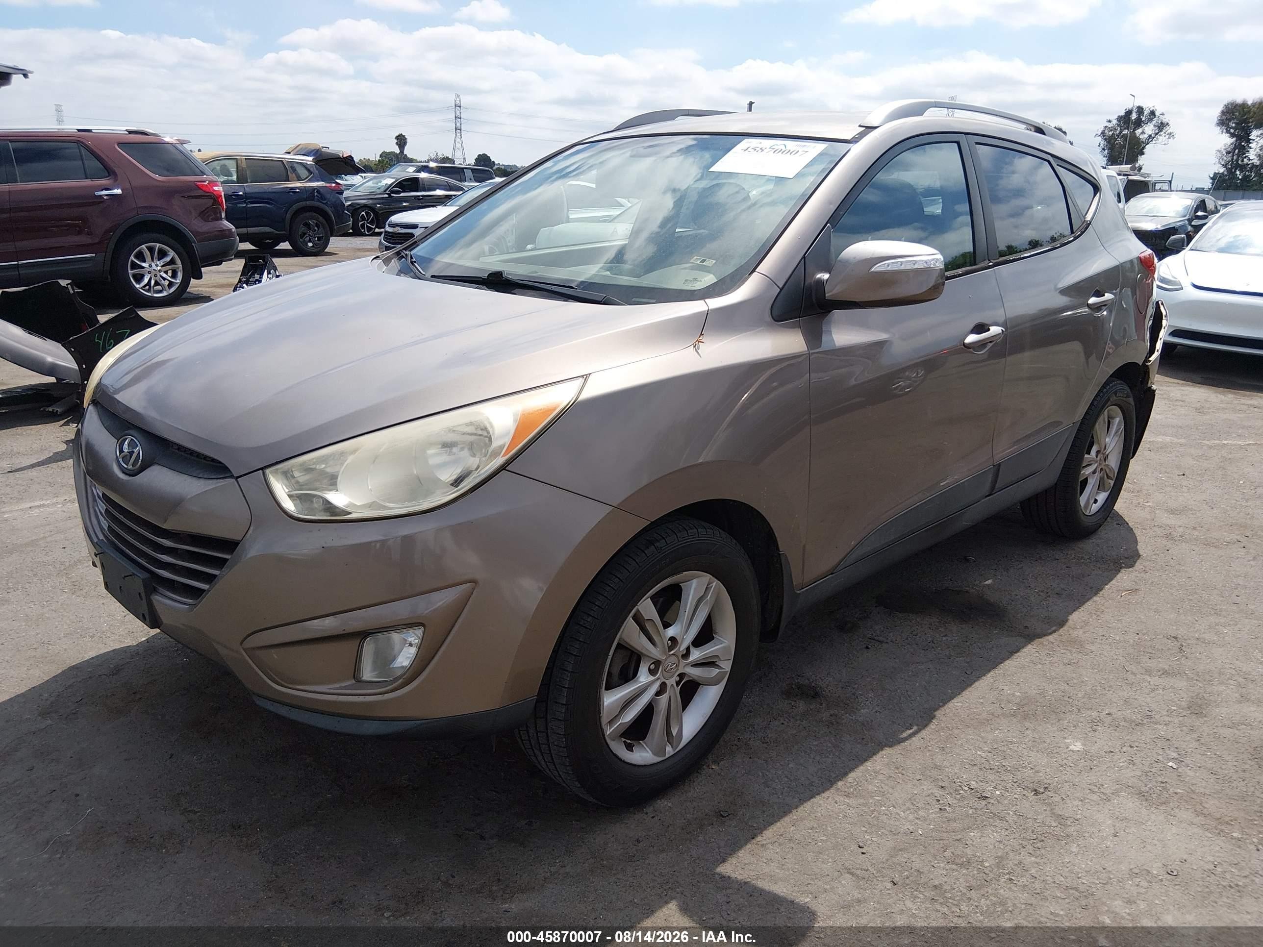 2013 Hyundai Tucson Gls Коричневый vin: KM8JU3AC7DU717217