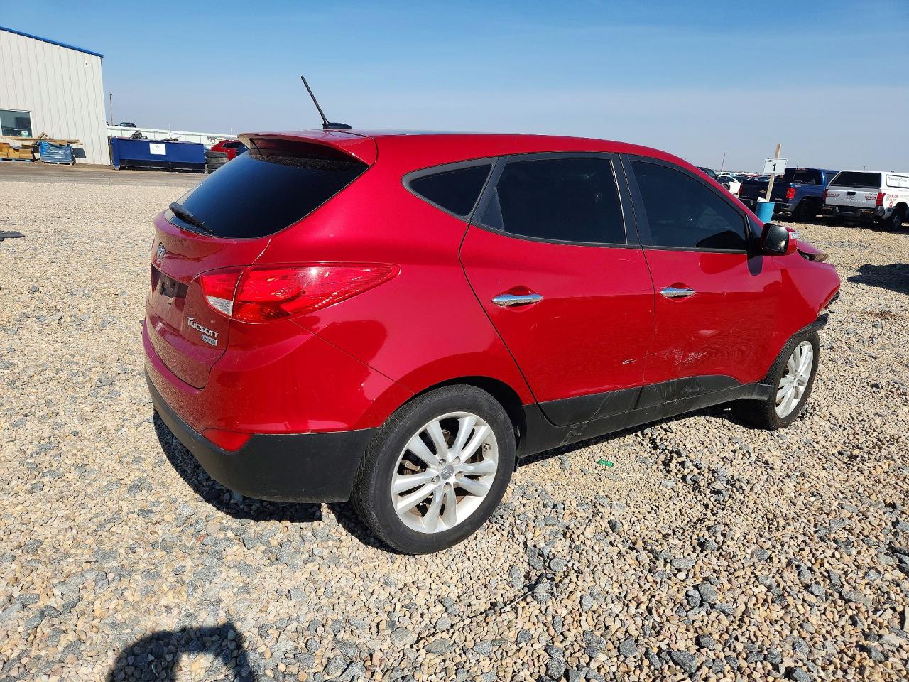 2013 Hyundai Tucson Limited Красный vin: KM8JU3AC7DU726502