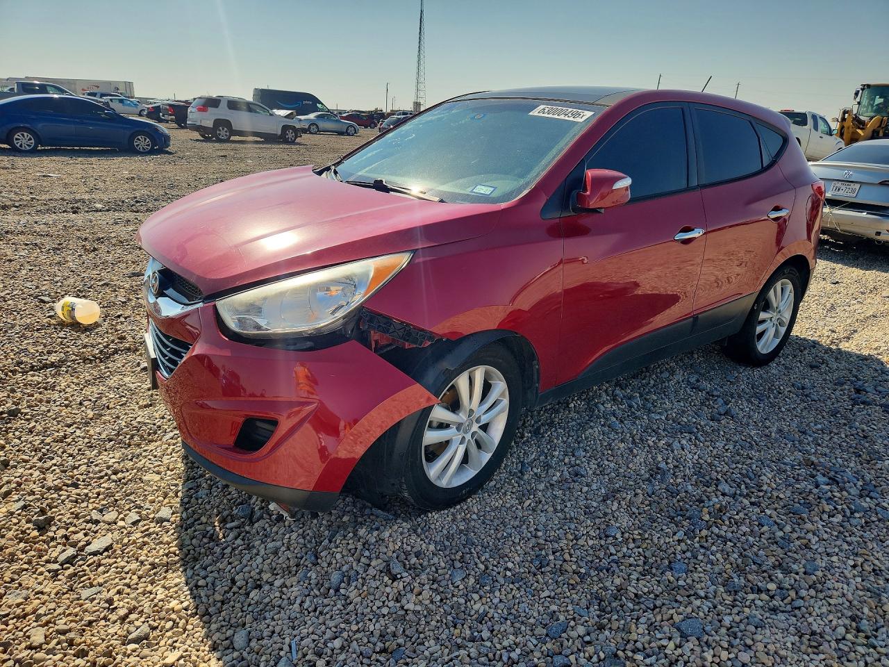 2013 Hyundai Tucson Limited Красный vin: KM8JU3AC7DU726502