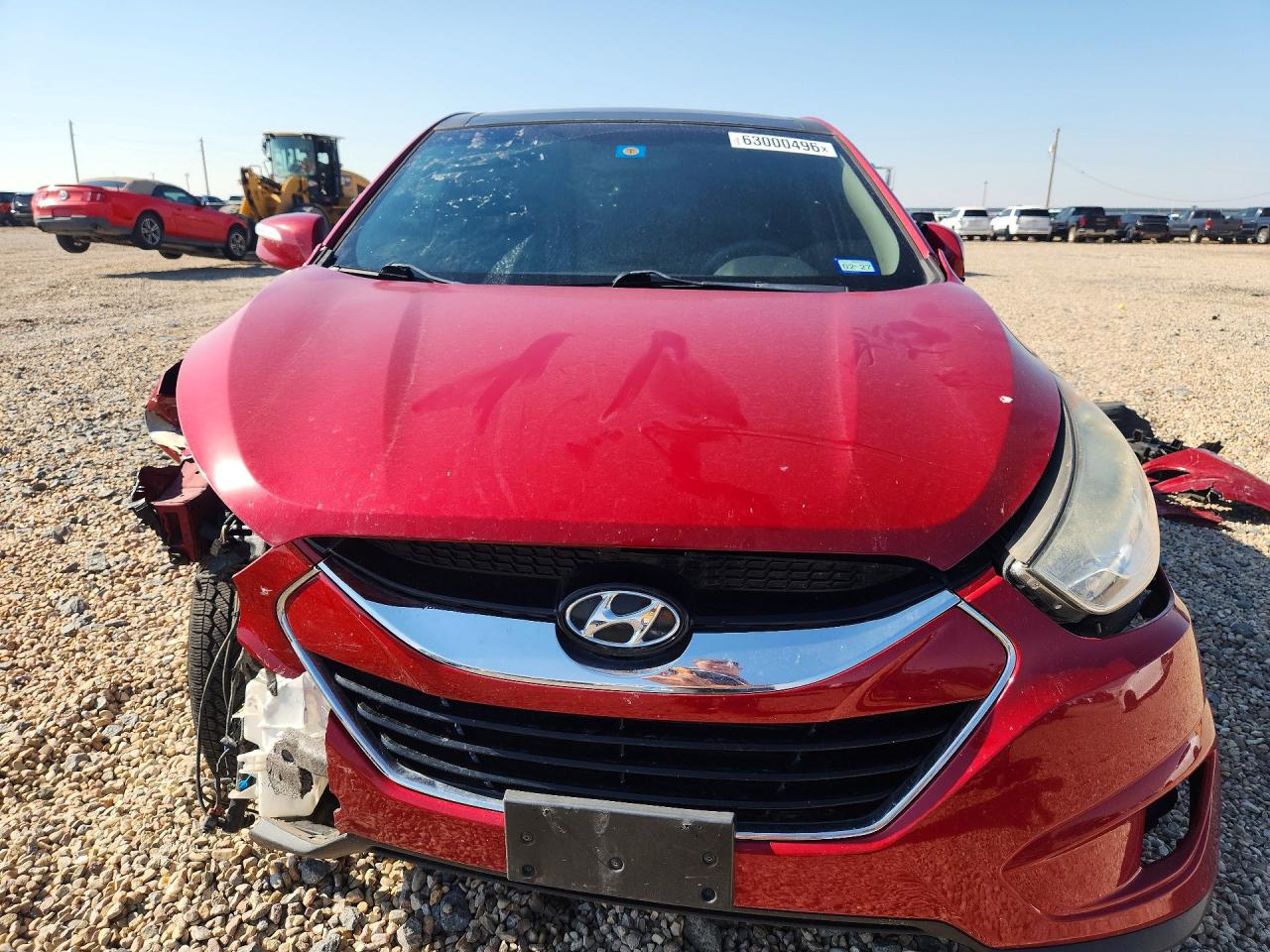 2013 Hyundai Tucson Limited Красный vin: KM8JU3AC7DU726502