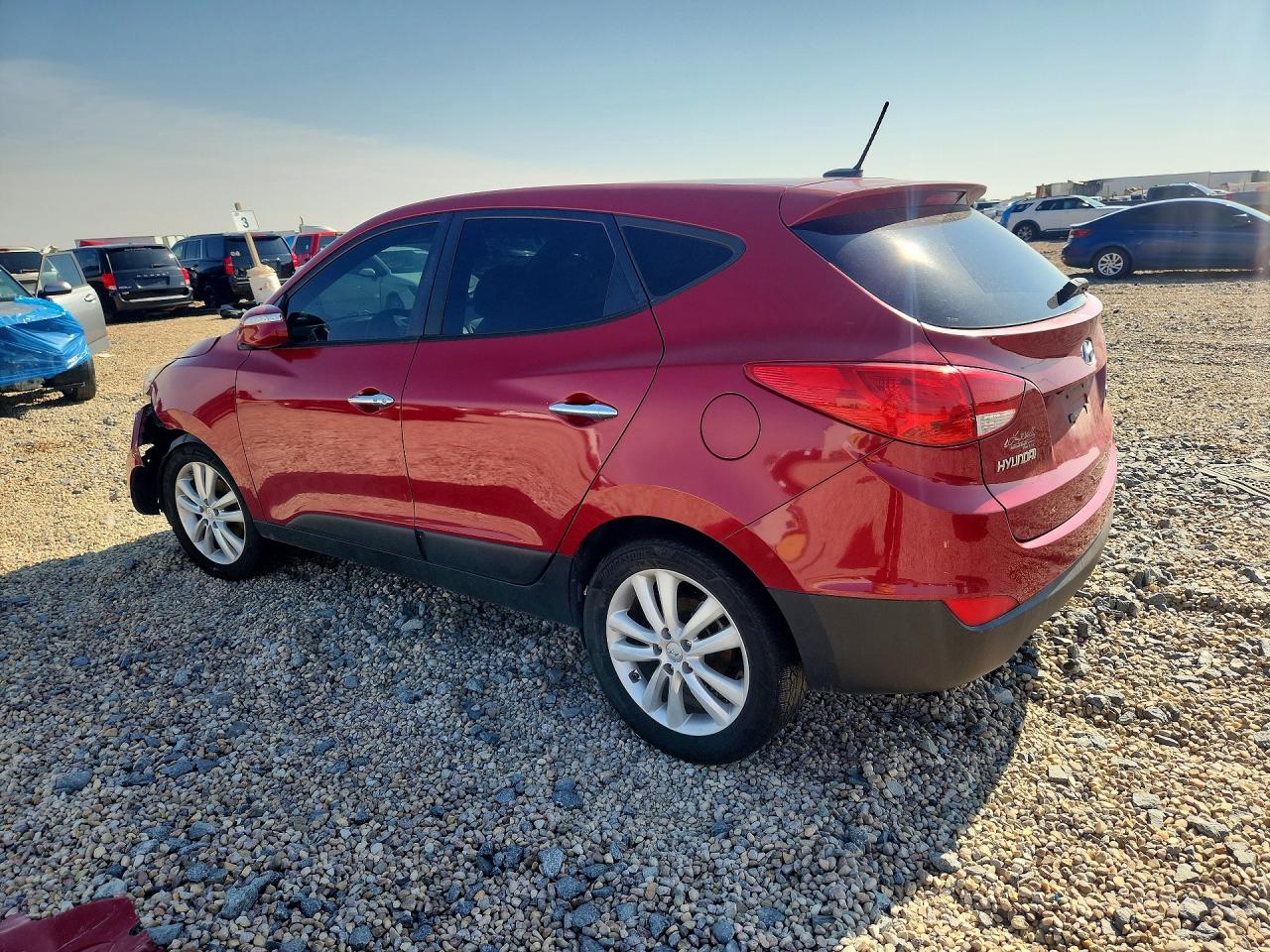 2013 Hyundai Tucson Limited Красный vin: KM8JU3AC7DU726502
