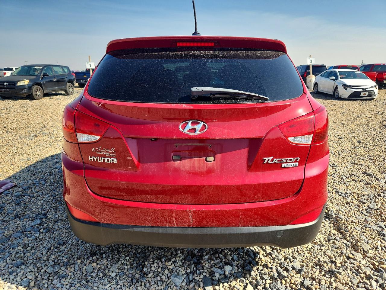 2013 Hyundai Tucson Limited Красный vin: KM8JU3AC7DU726502
