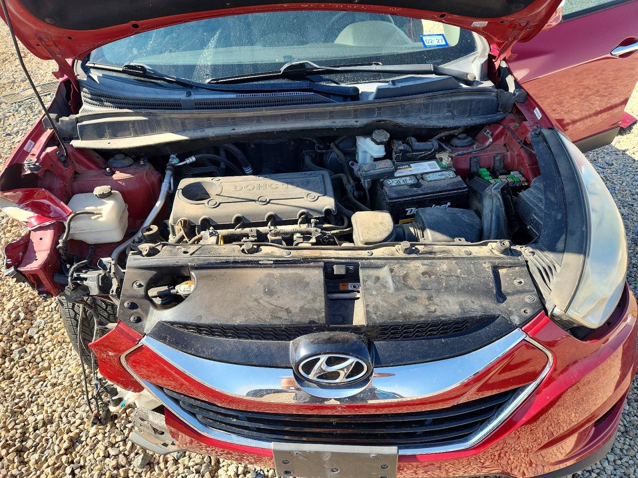2013 Hyundai Tucson Limited Красный vin: KM8JU3AC7DU726502