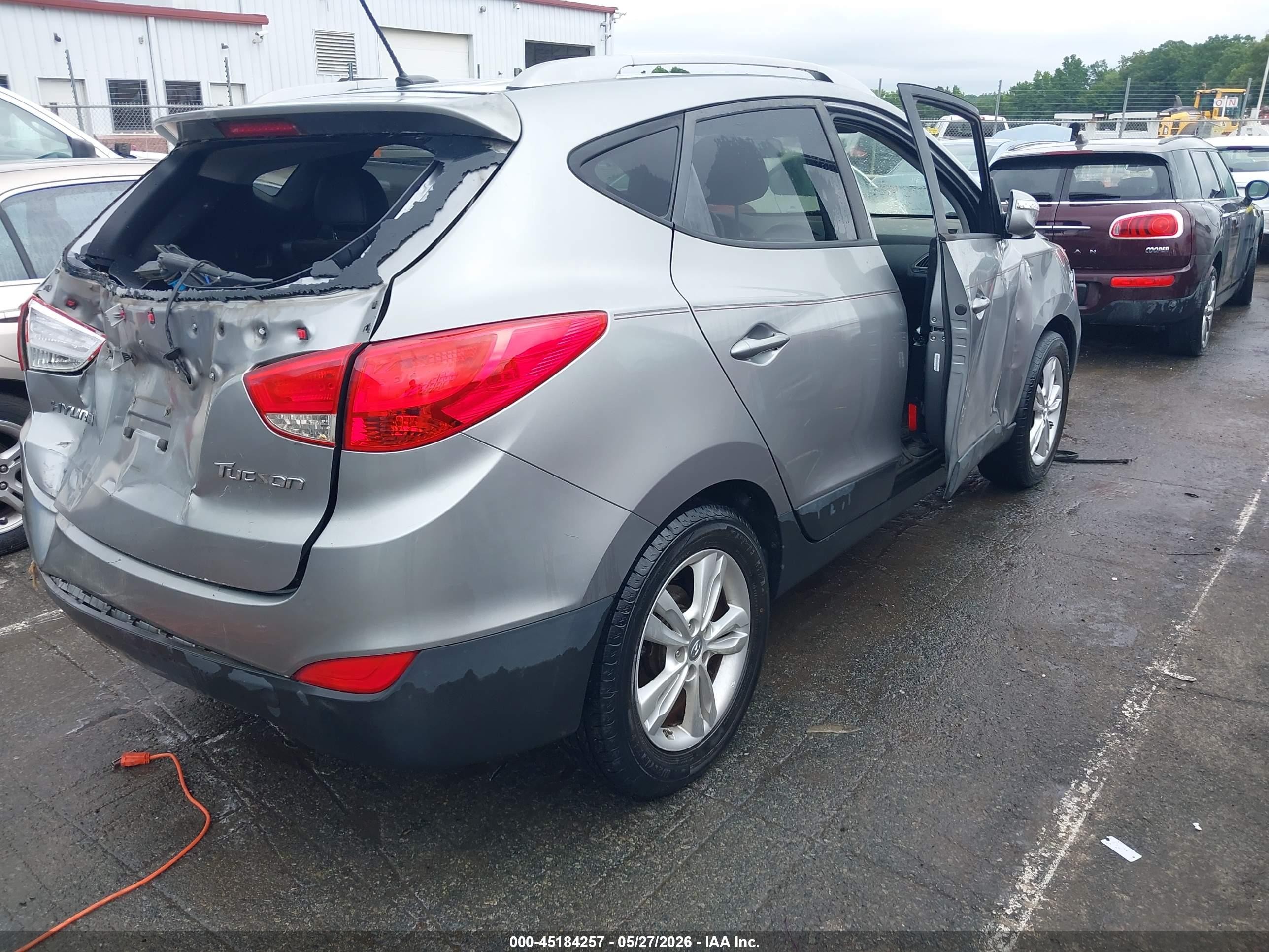2013 Hyundai Tucson Gls Gray vin: KM8JU3AC7DU732896