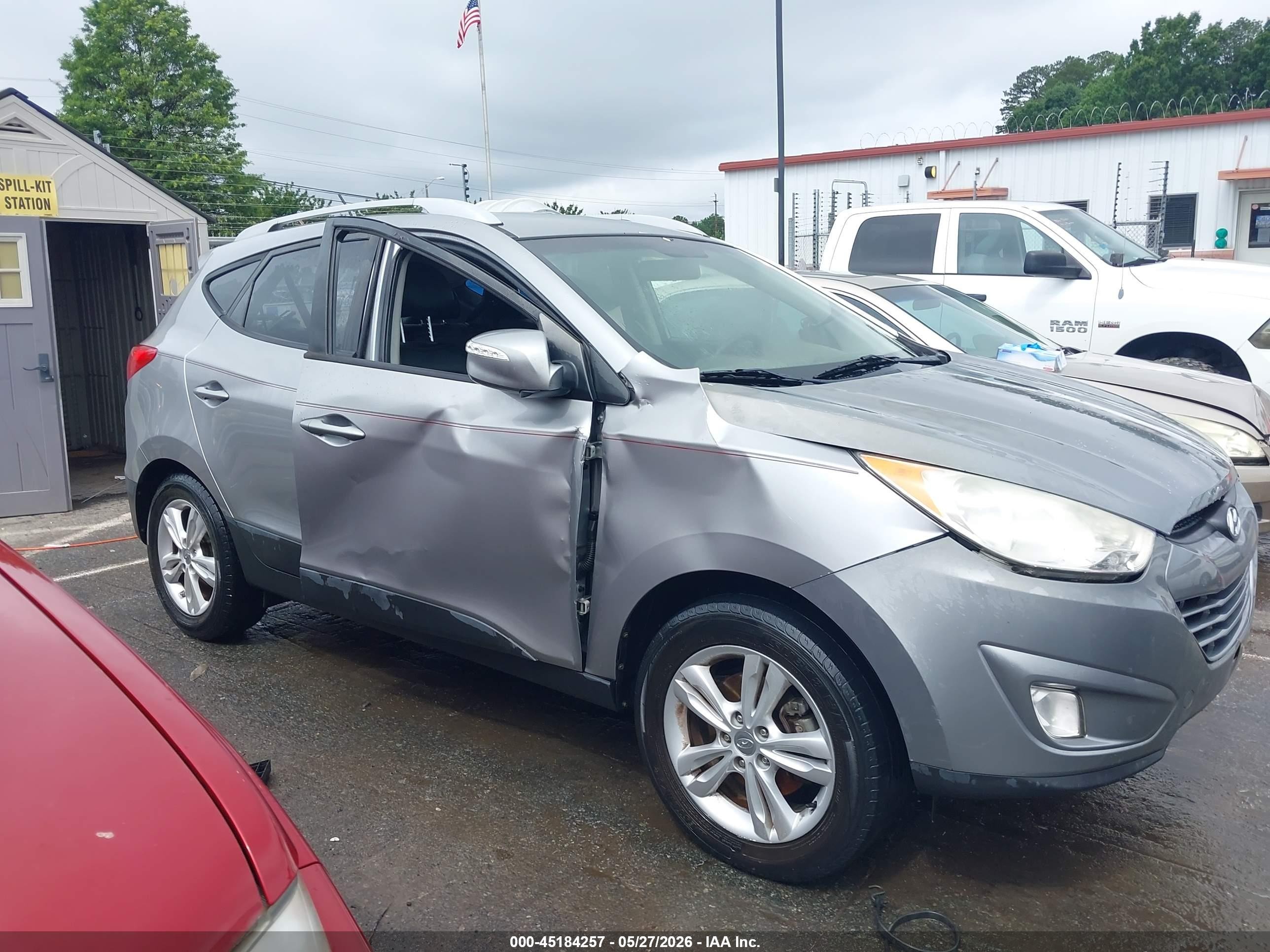 2013 Hyundai Tucson Gls Gray vin: KM8JU3AC7DU732896