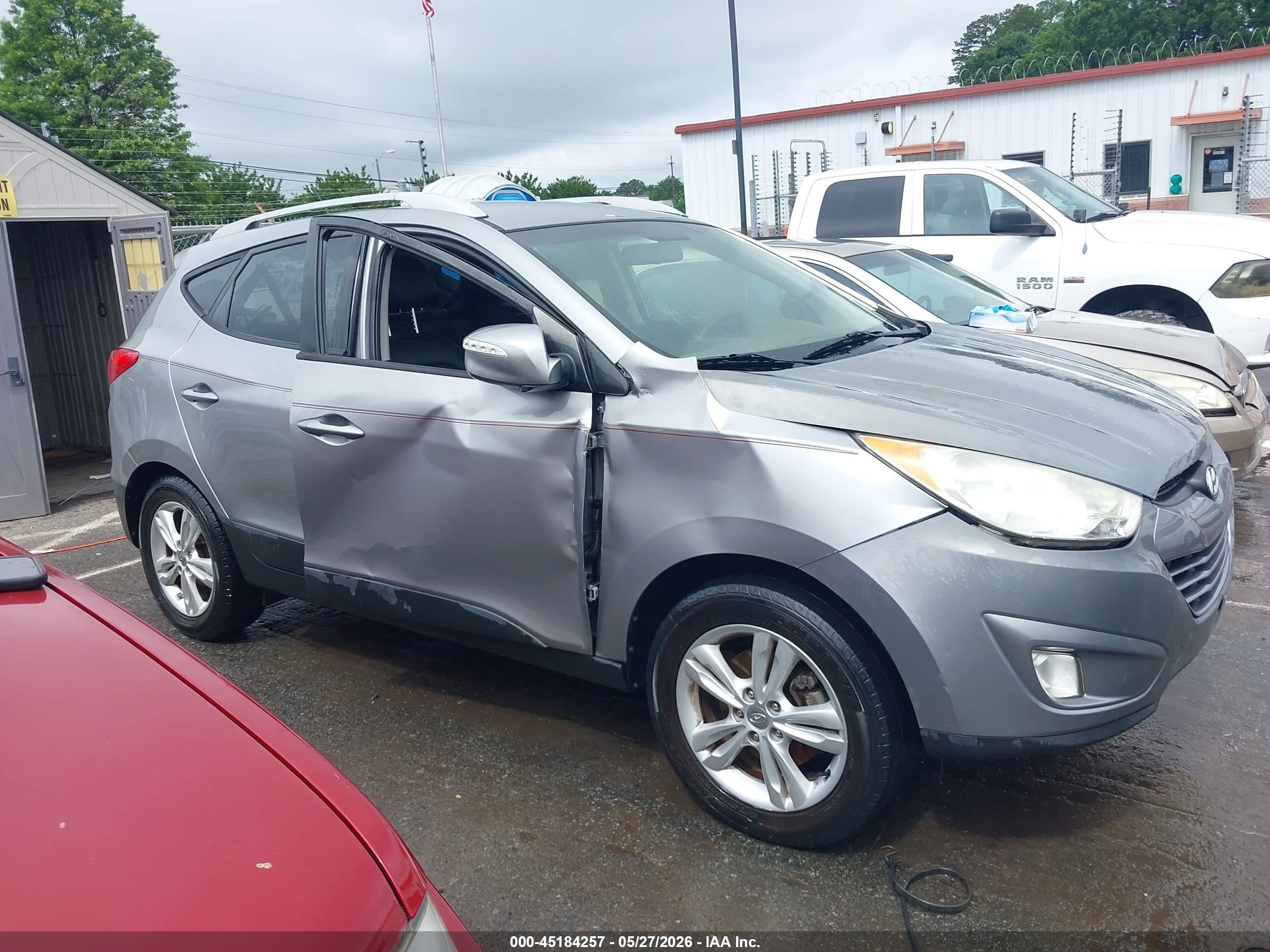 2013 Hyundai Tucson Gls Gray vin: KM8JU3AC7DU732896