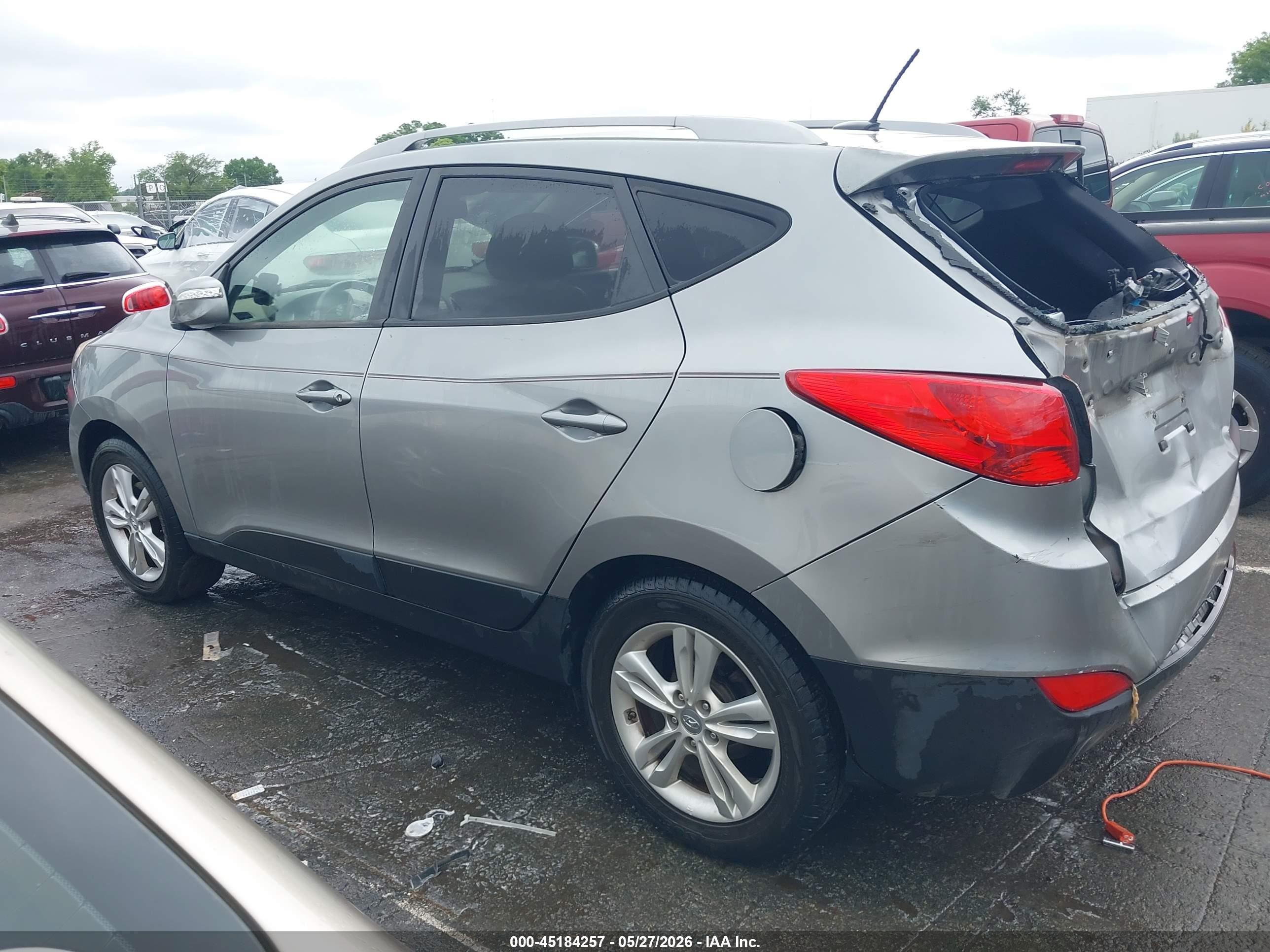 2013 Hyundai Tucson Gls Gray vin: KM8JU3AC7DU732896