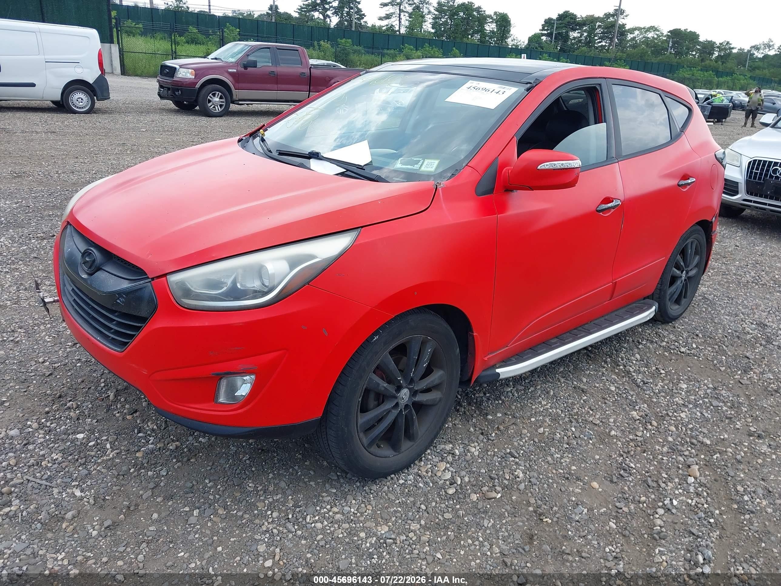2010 Hyundai Tucson Limited Red vin: KM8JU3AC8AU103899