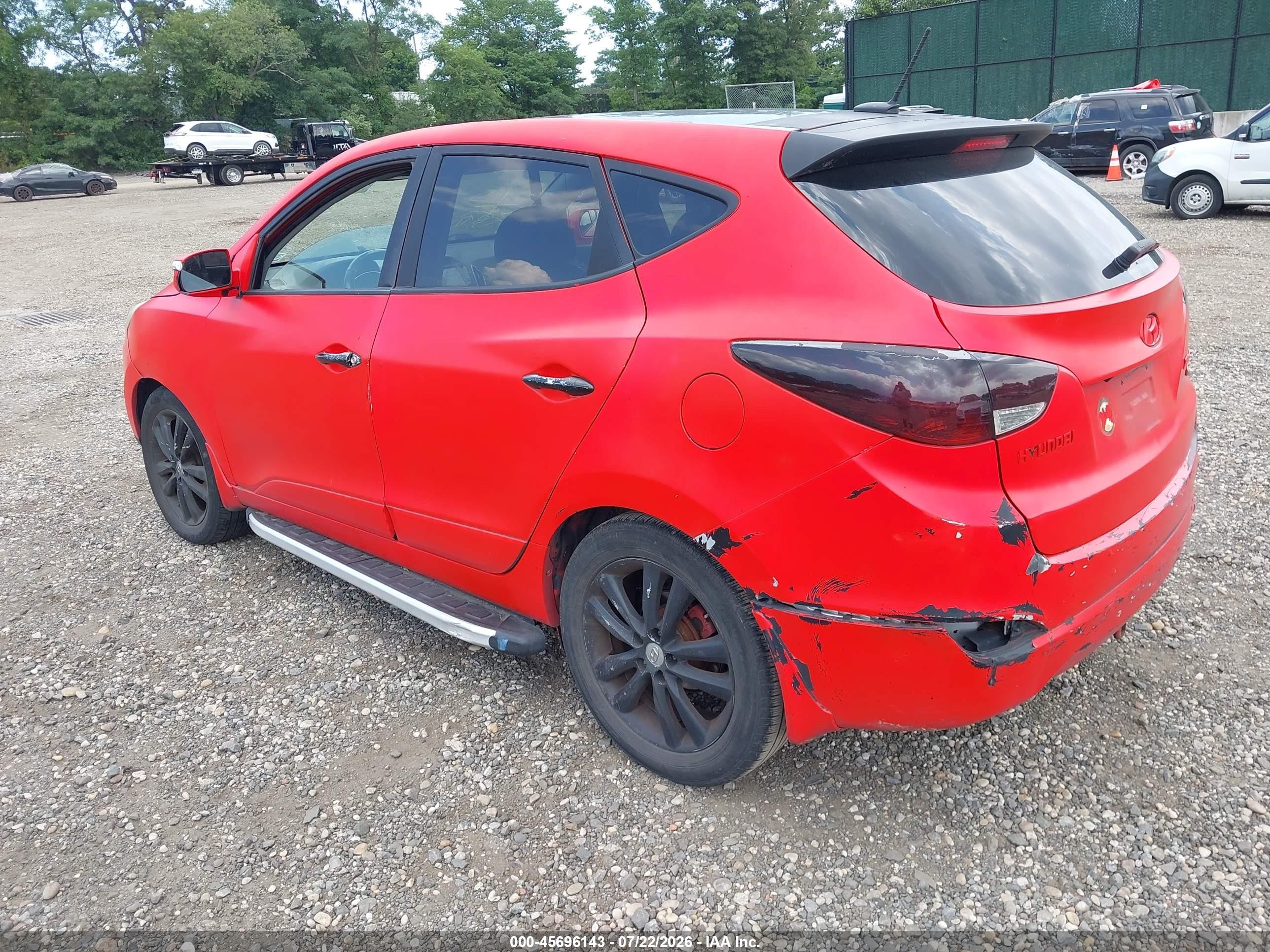 2010 Hyundai Tucson Limited Red vin: KM8JU3AC8AU103899