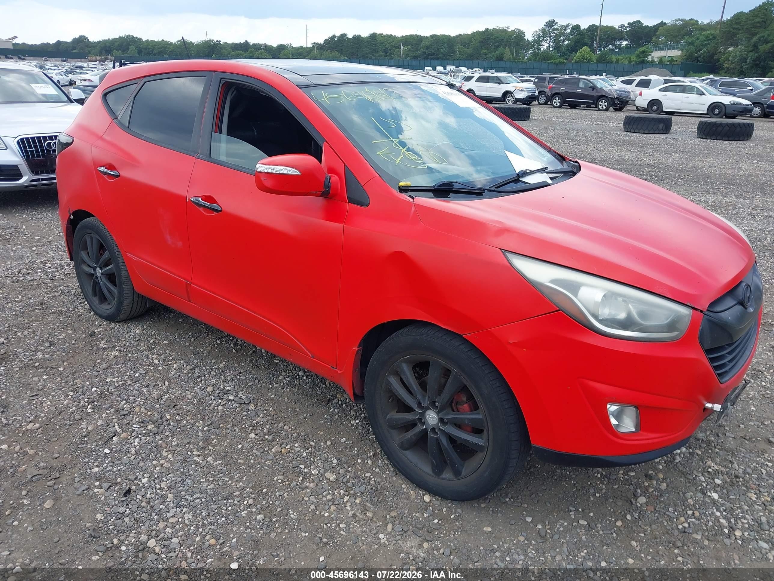 2010 Hyundai Tucson Limited Red vin: KM8JU3AC8AU103899