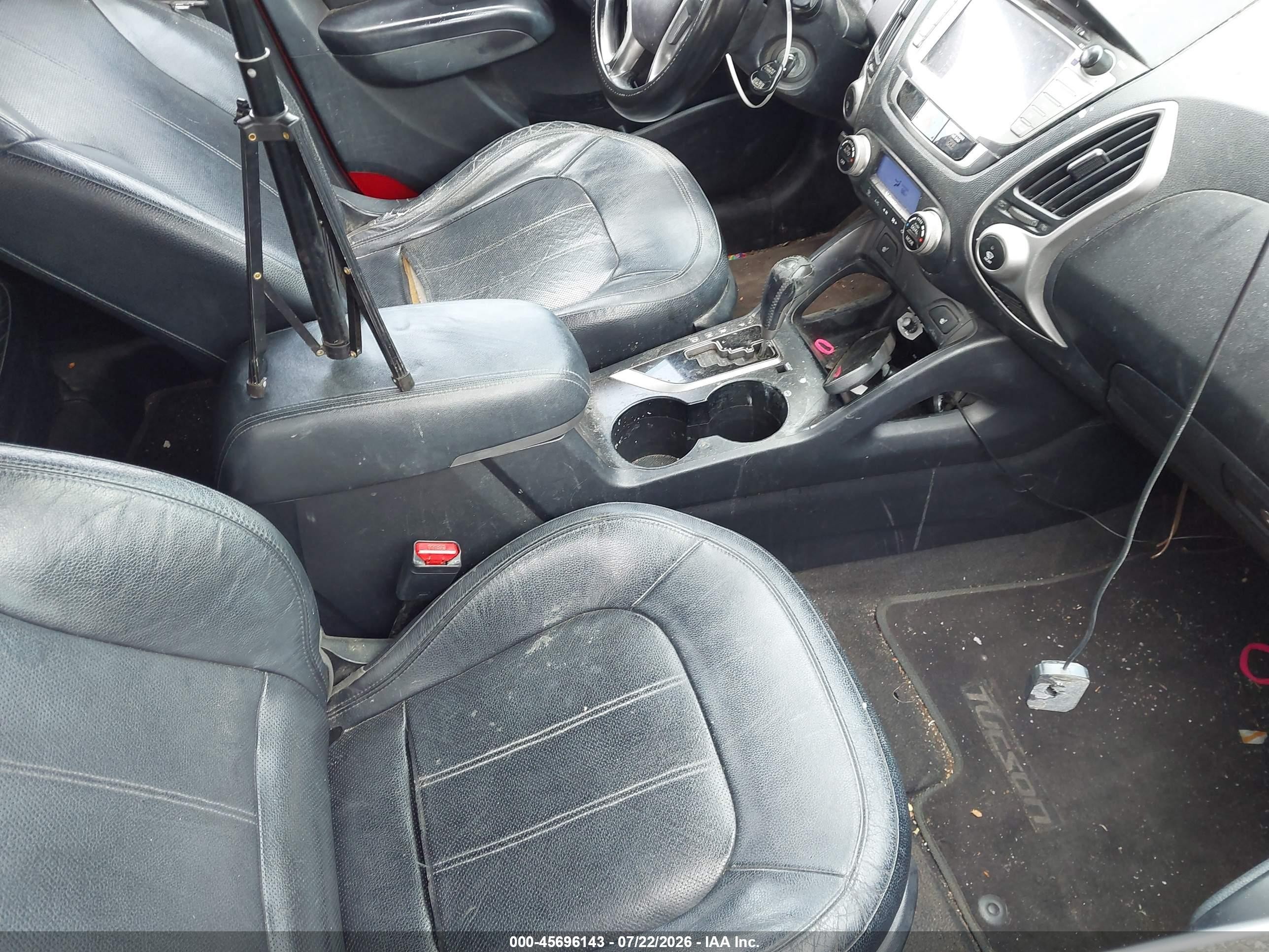 2010 Hyundai Tucson Limited Red vin: KM8JU3AC8AU103899
