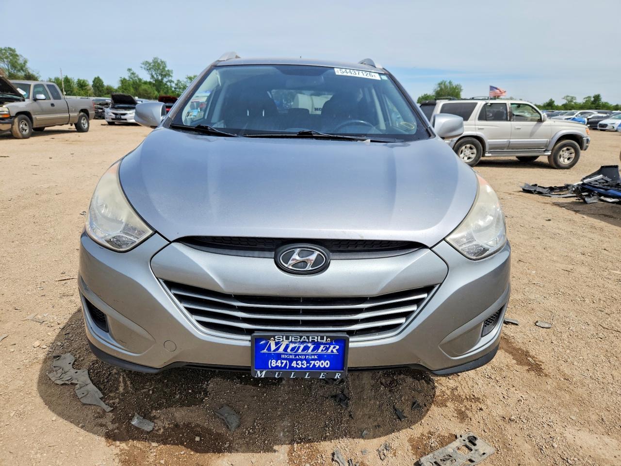 2011 Hyundai Tucson Gls Silver vin: KM8JU3AC8BU128089