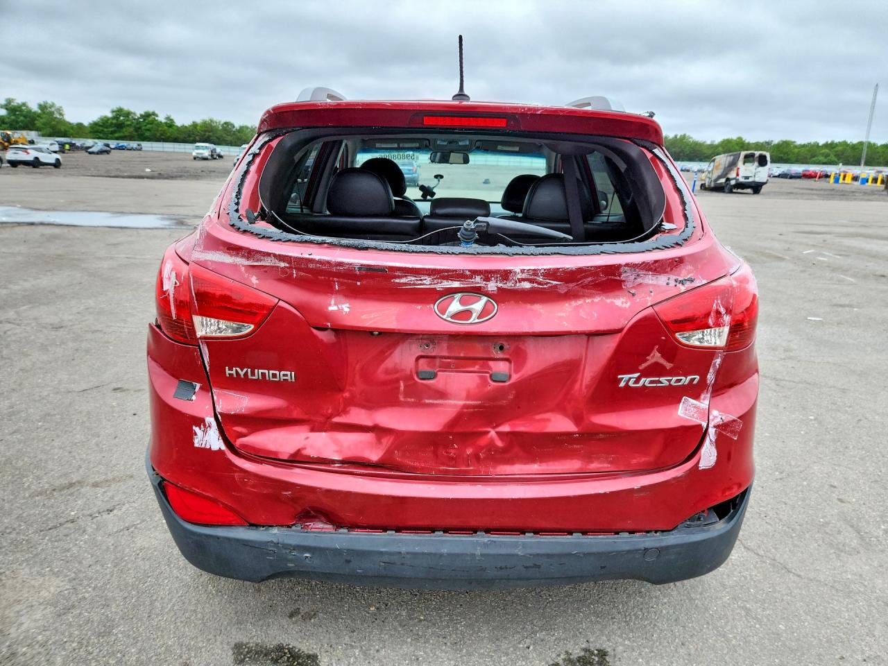 2011 Hyundai Tucson Gls Red vin: KM8JU3AC8BU143093