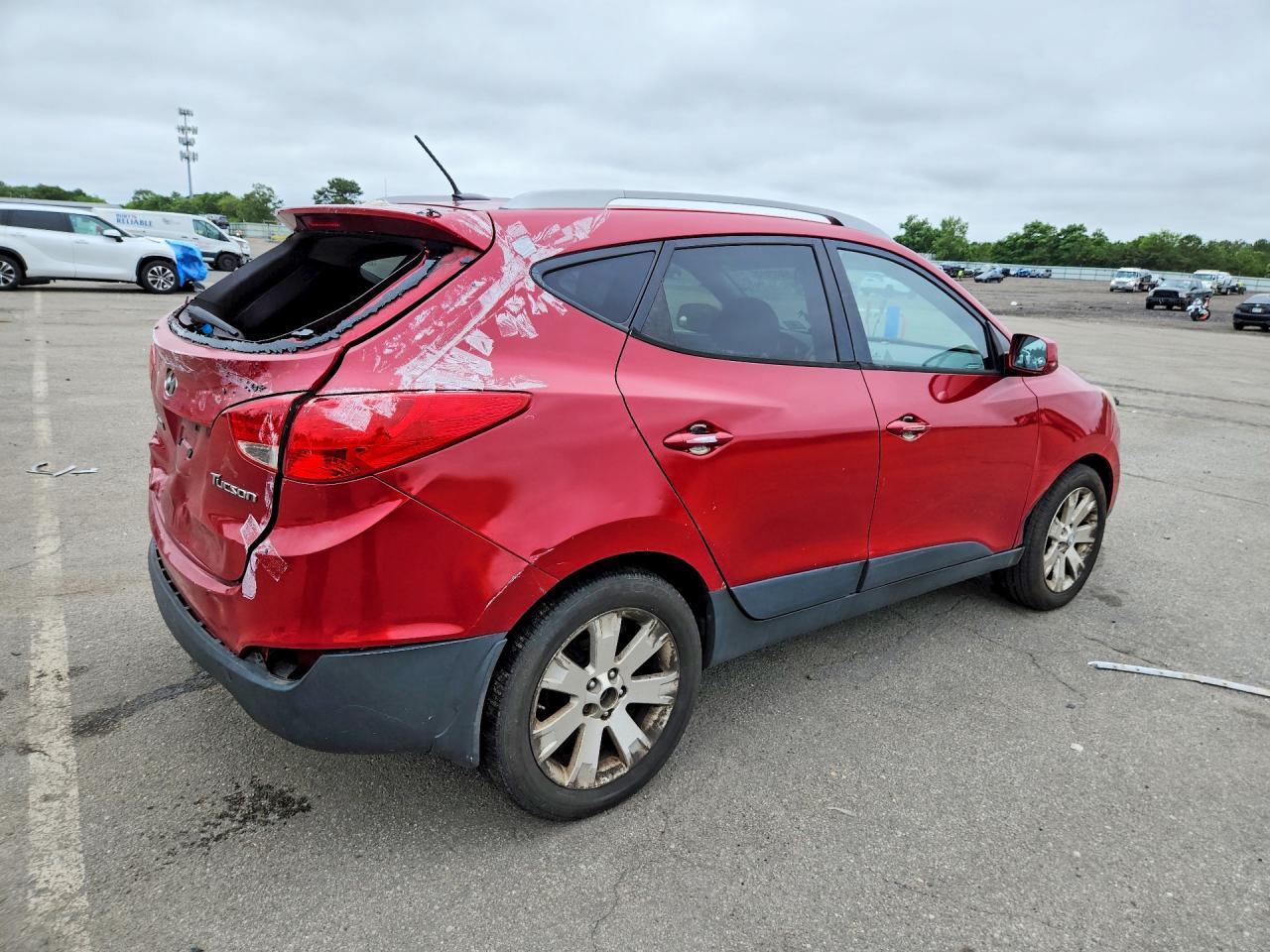 2011 Hyundai Tucson Gls Red vin: KM8JU3AC8BU143093