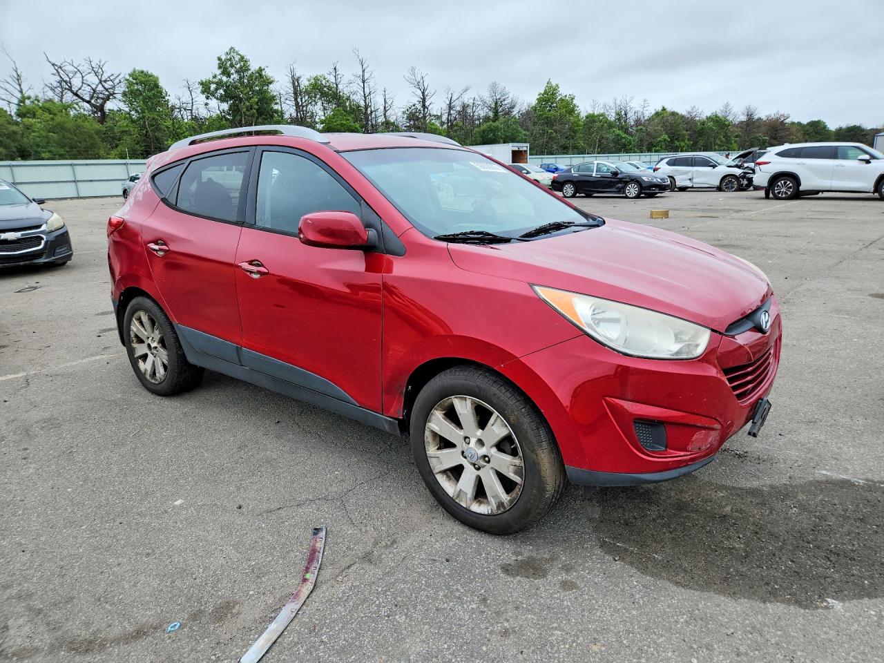 2011 Hyundai Tucson Gls Red vin: KM8JU3AC8BU143093