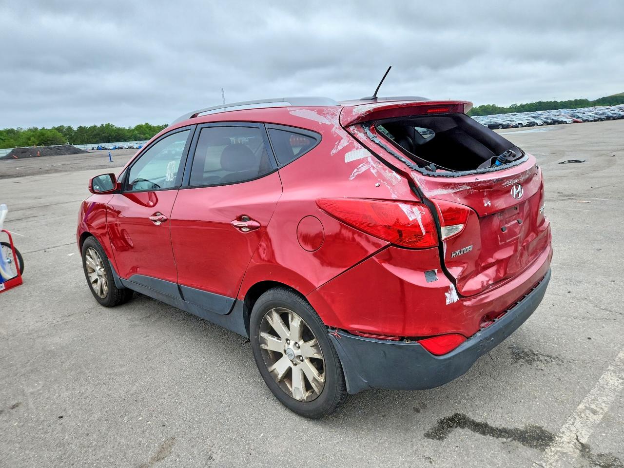 2011 Hyundai Tucson Gls Red vin: KM8JU3AC8BU143093