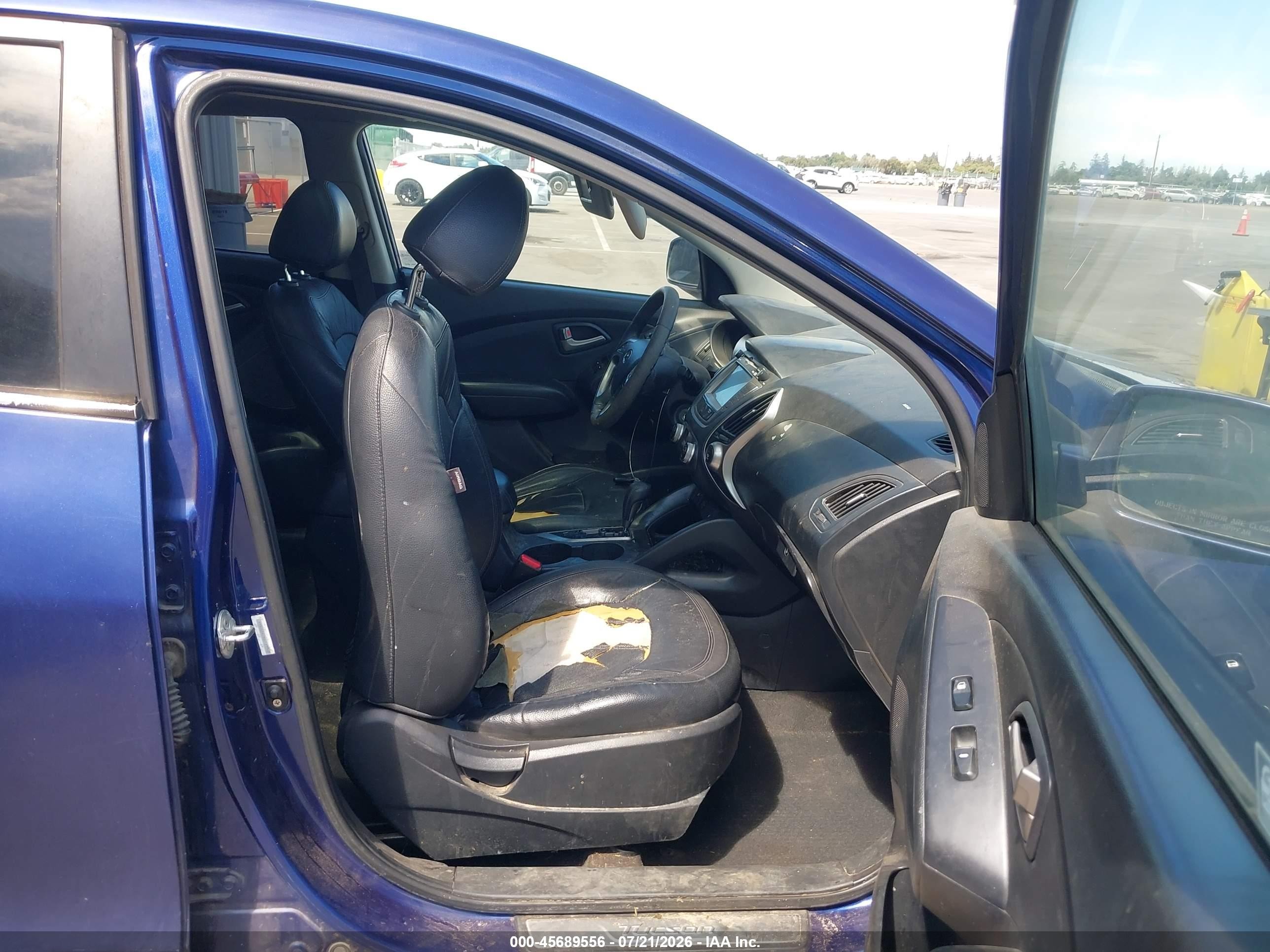 2011 Hyundai Tucson Limited Синий vin: KM8JU3AC8BU157740