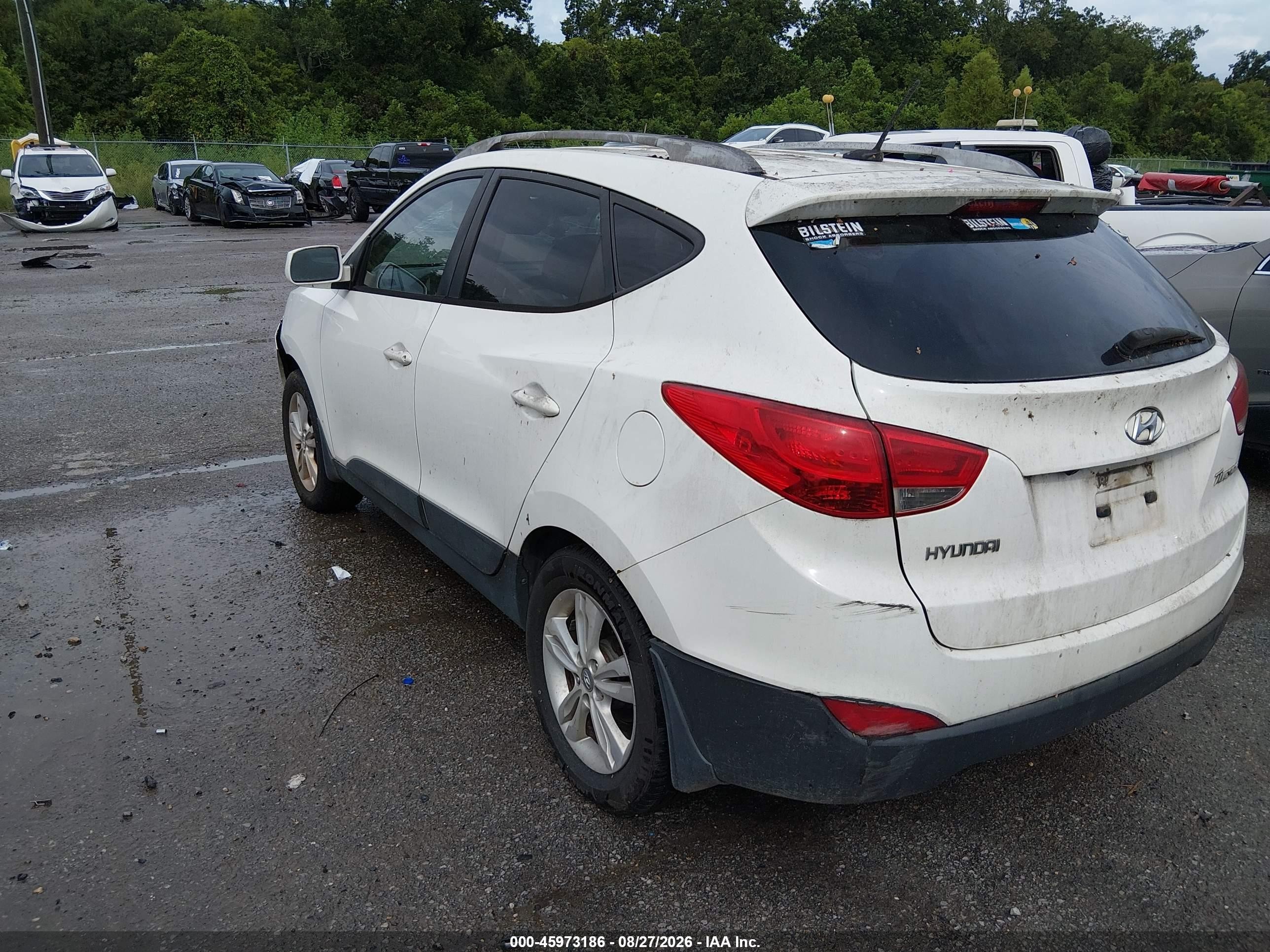 2011 Hyundai Tucson Gls White vin: KM8JU3AC8BU225339