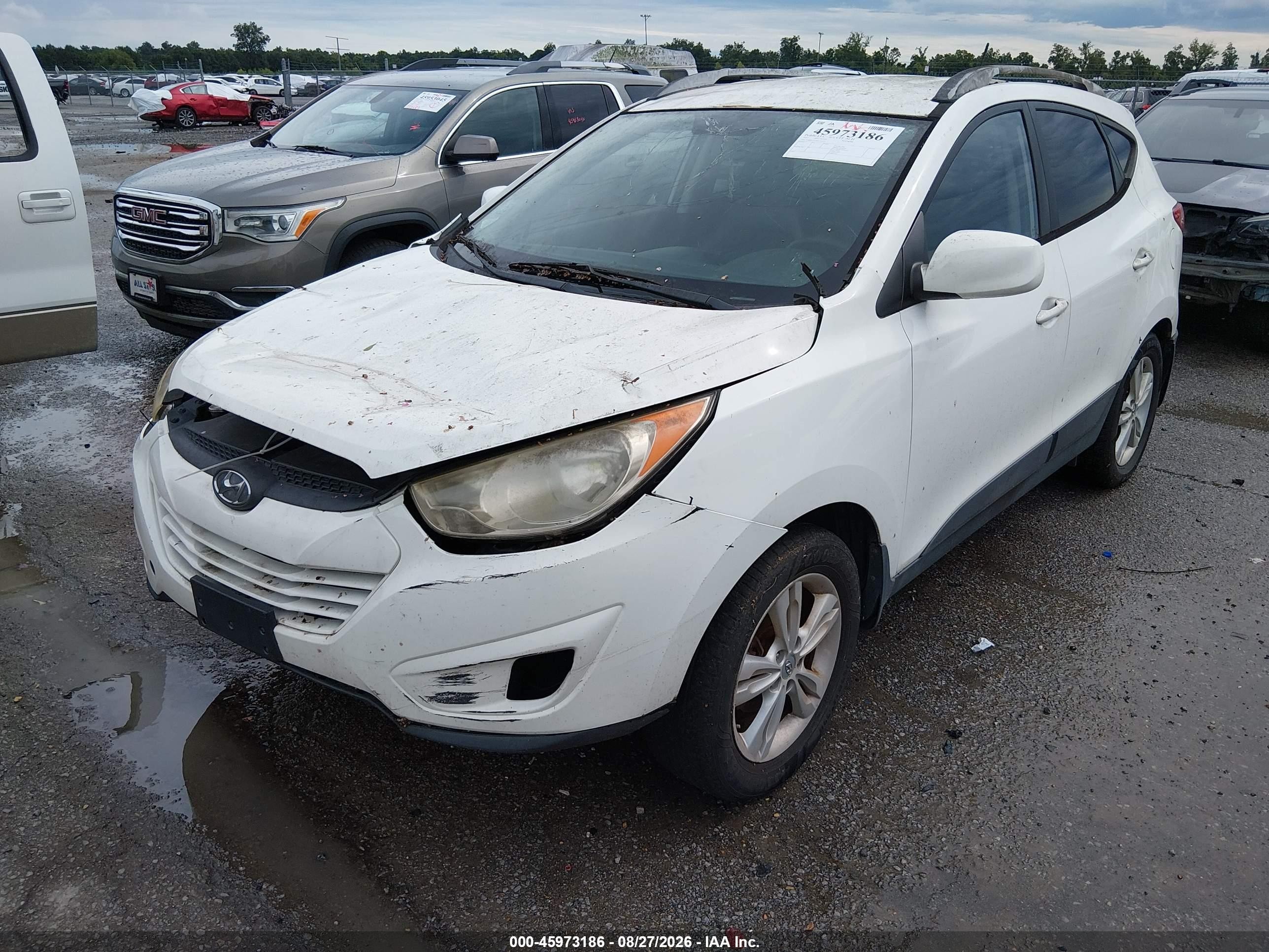 2011 Hyundai Tucson Gls White vin: KM8JU3AC8BU225339