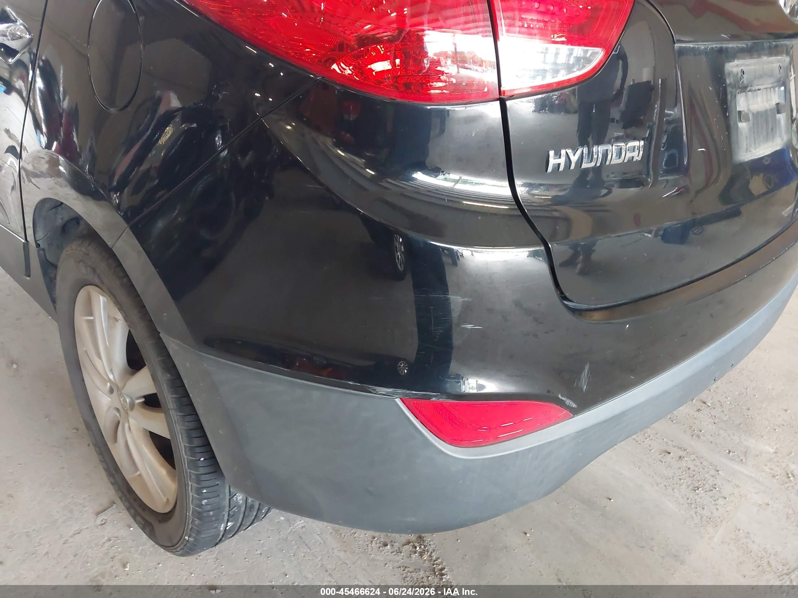 2011 Hyundai Tucson Limited Black vin: KM8JU3AC8BU295004