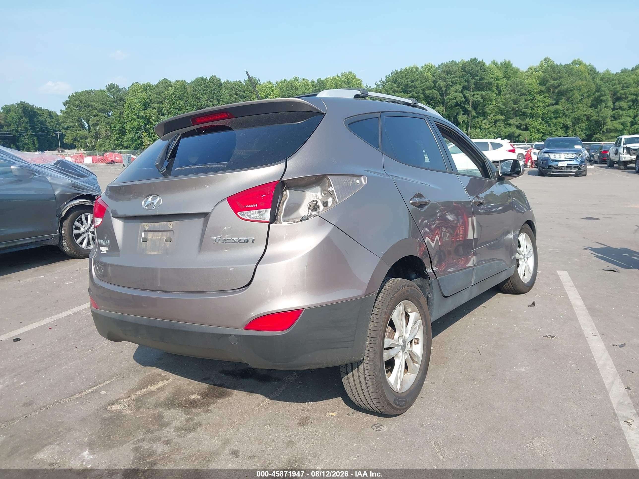 2012 Hyundai Tucson Gls Brown vin: KM8JU3AC8CU340864