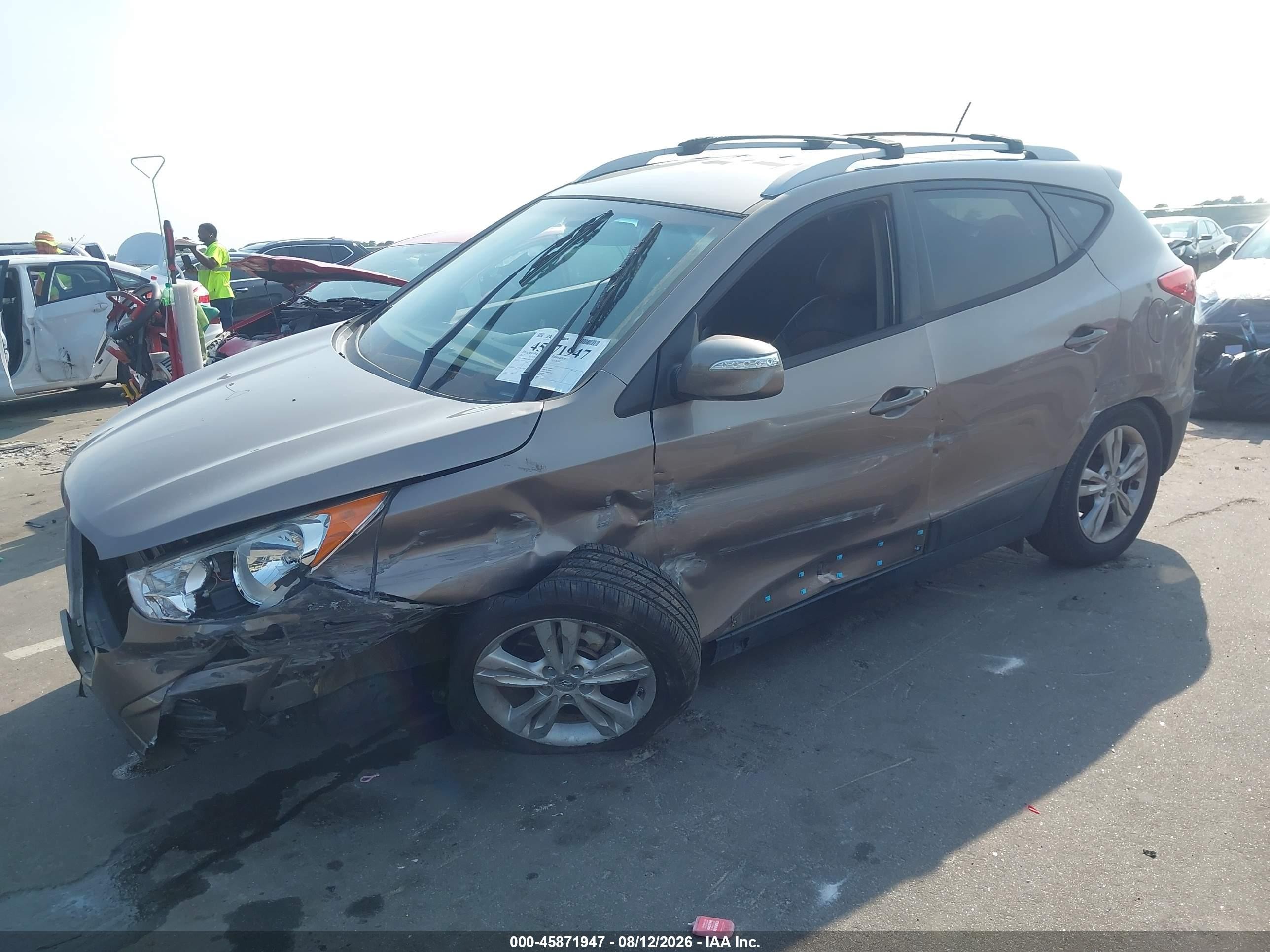 2012 Hyundai Tucson Gls Brown vin: KM8JU3AC8CU340864