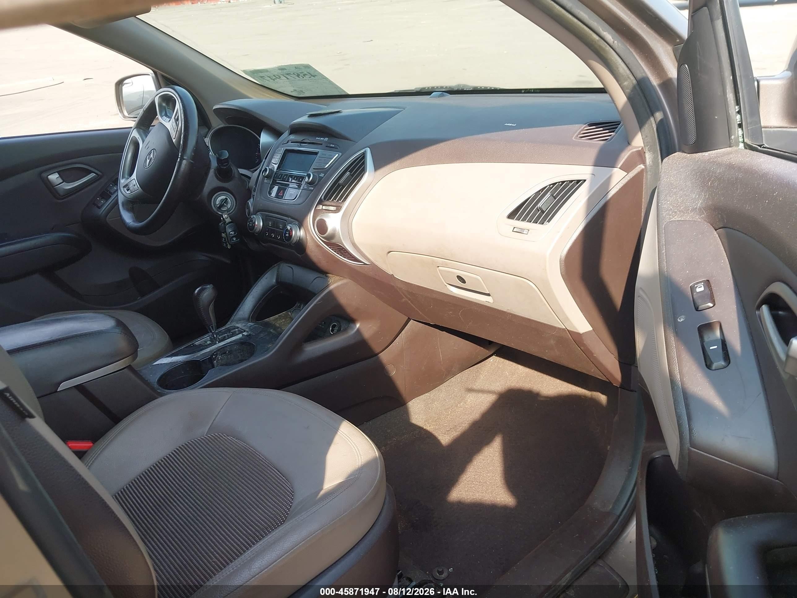 2012 Hyundai Tucson Gls Brown vin: KM8JU3AC8CU340864