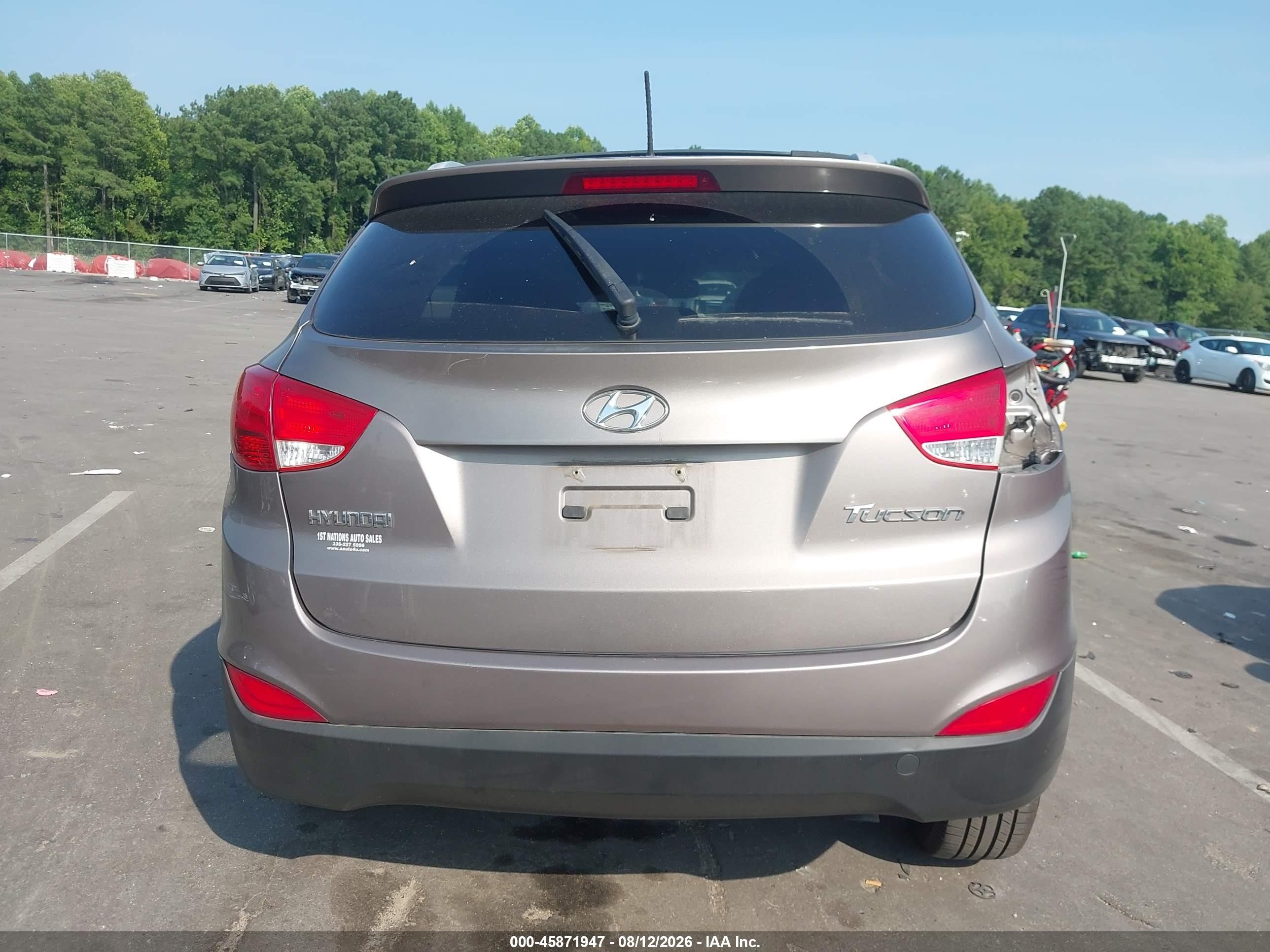 2012 Hyundai Tucson Gls Brown vin: KM8JU3AC8CU340864
