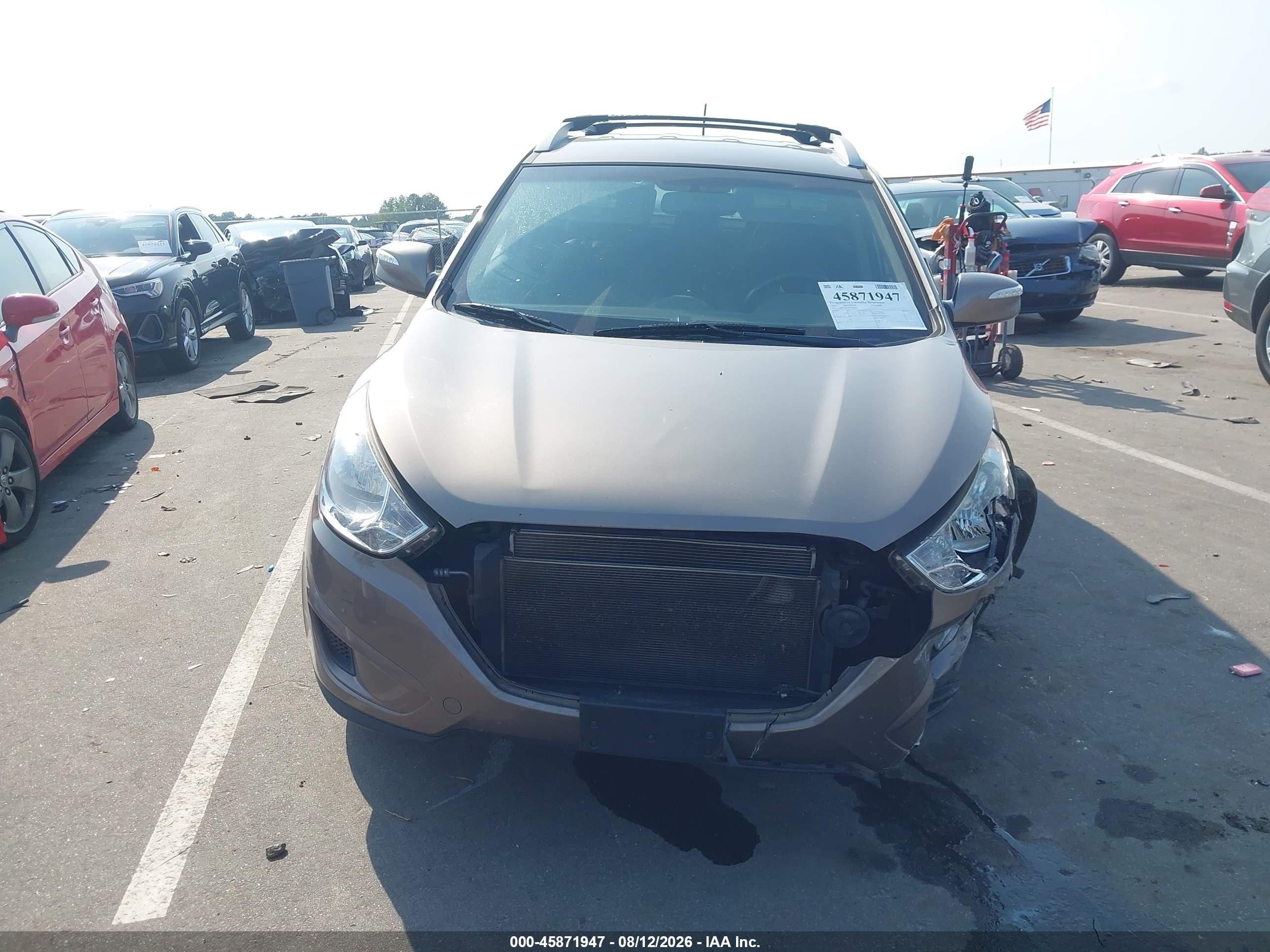 2012 Hyundai Tucson Gls Brown vin: KM8JU3AC8CU340864