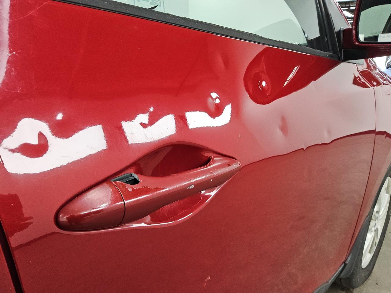 2012 Hyundai Tucson Gls Red vin: KM8JU3AC8CU345028 Damage: Right Front Door, Hail Damage, 10 Or More