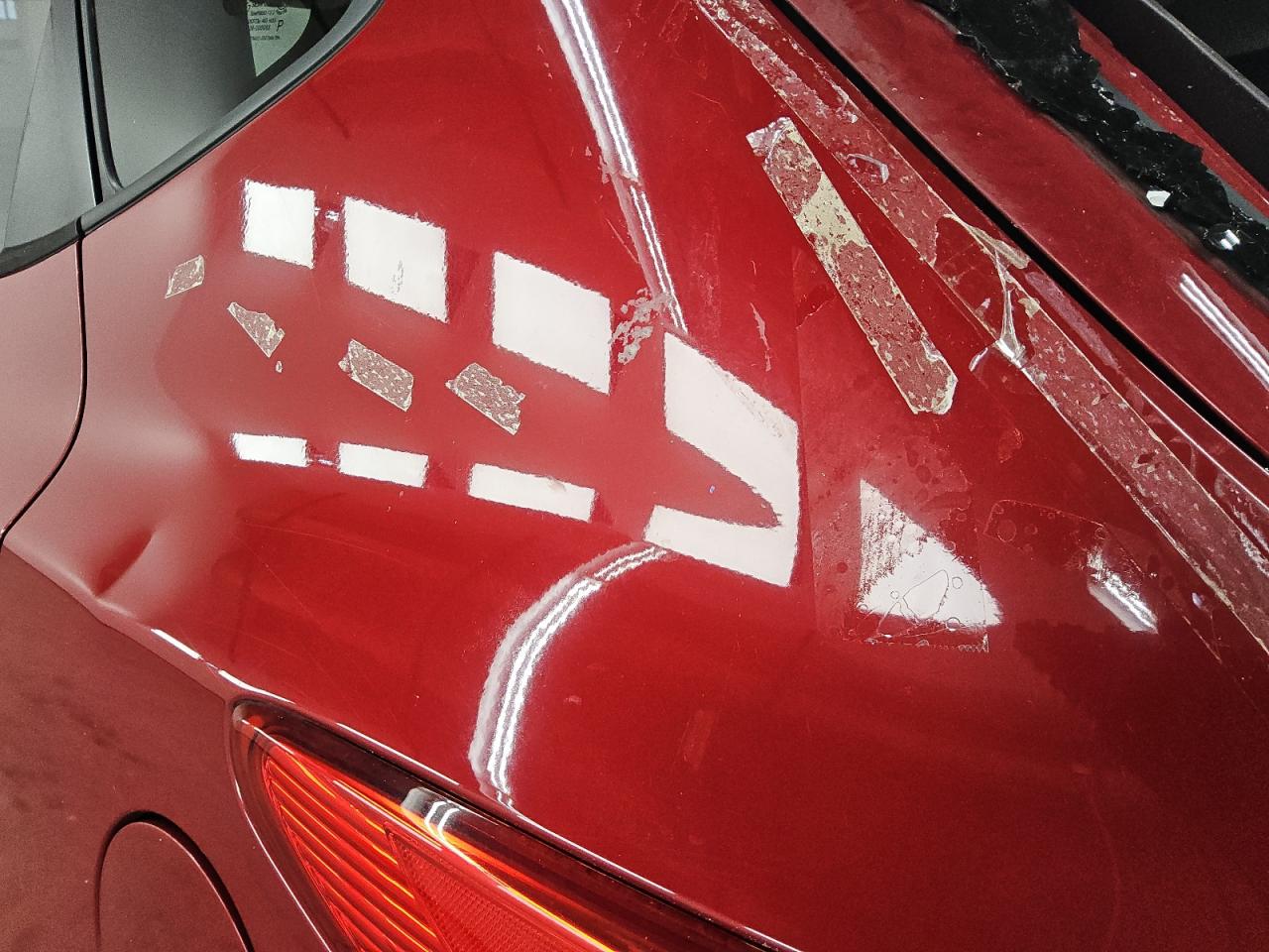 2012 Hyundai Tucson Gls Red vin: KM8JU3AC8CU345028 Damage: Left Qtr Panel, Hail Damage, 5