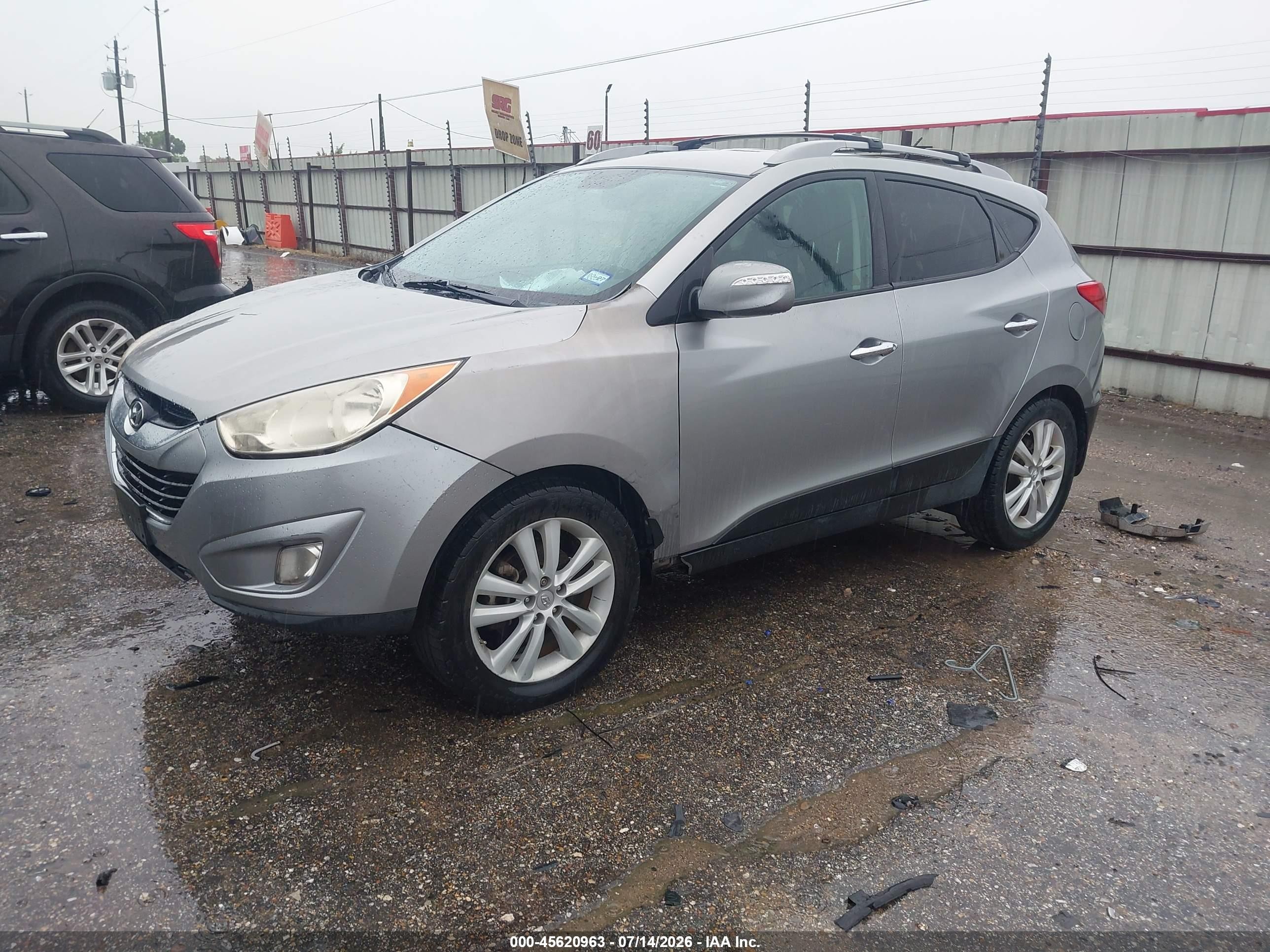 2012 Hyundai Tucson Limited Gray vin: KM8JU3AC8CU376134