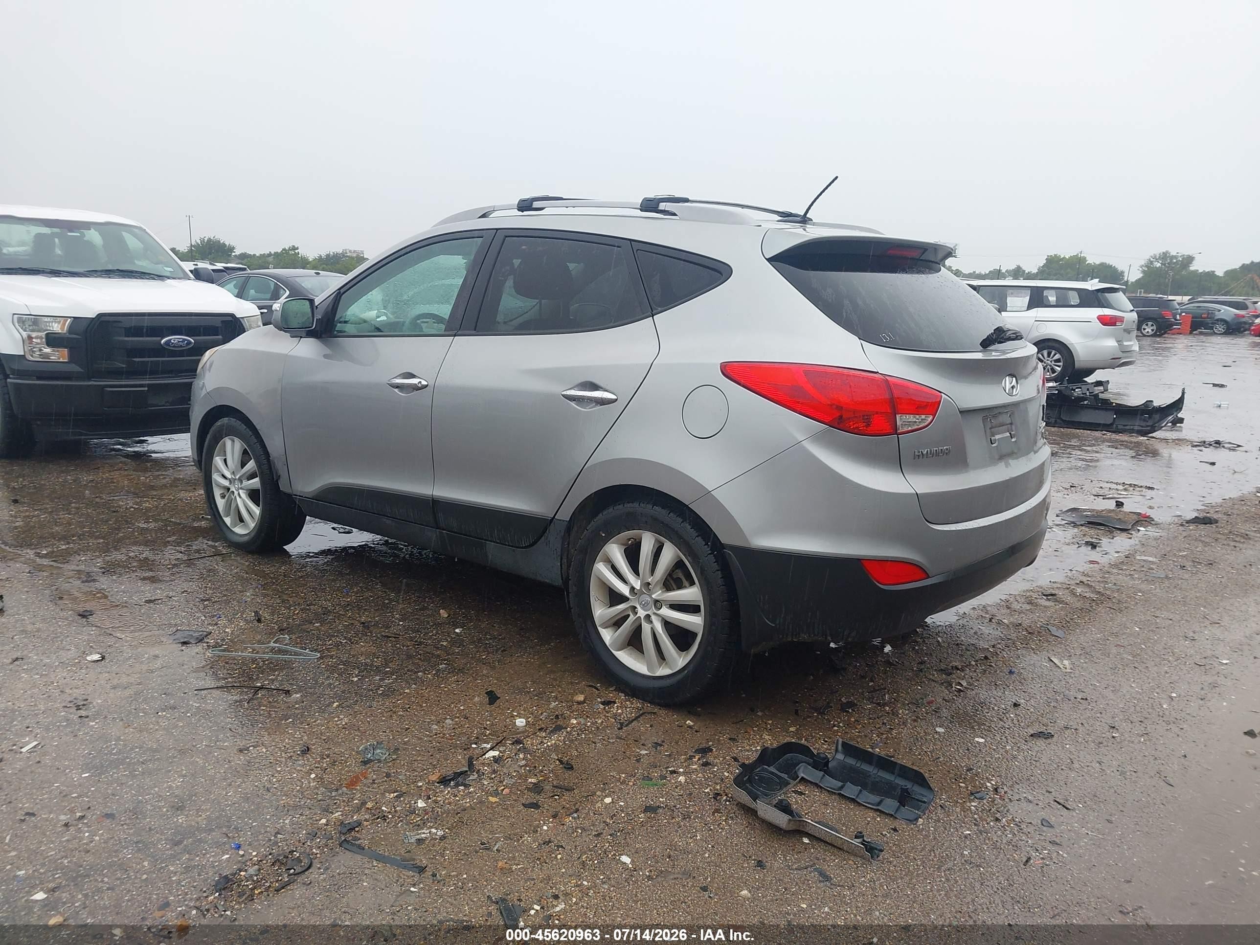 2012 Hyundai Tucson Limited Gray vin: KM8JU3AC8CU376134