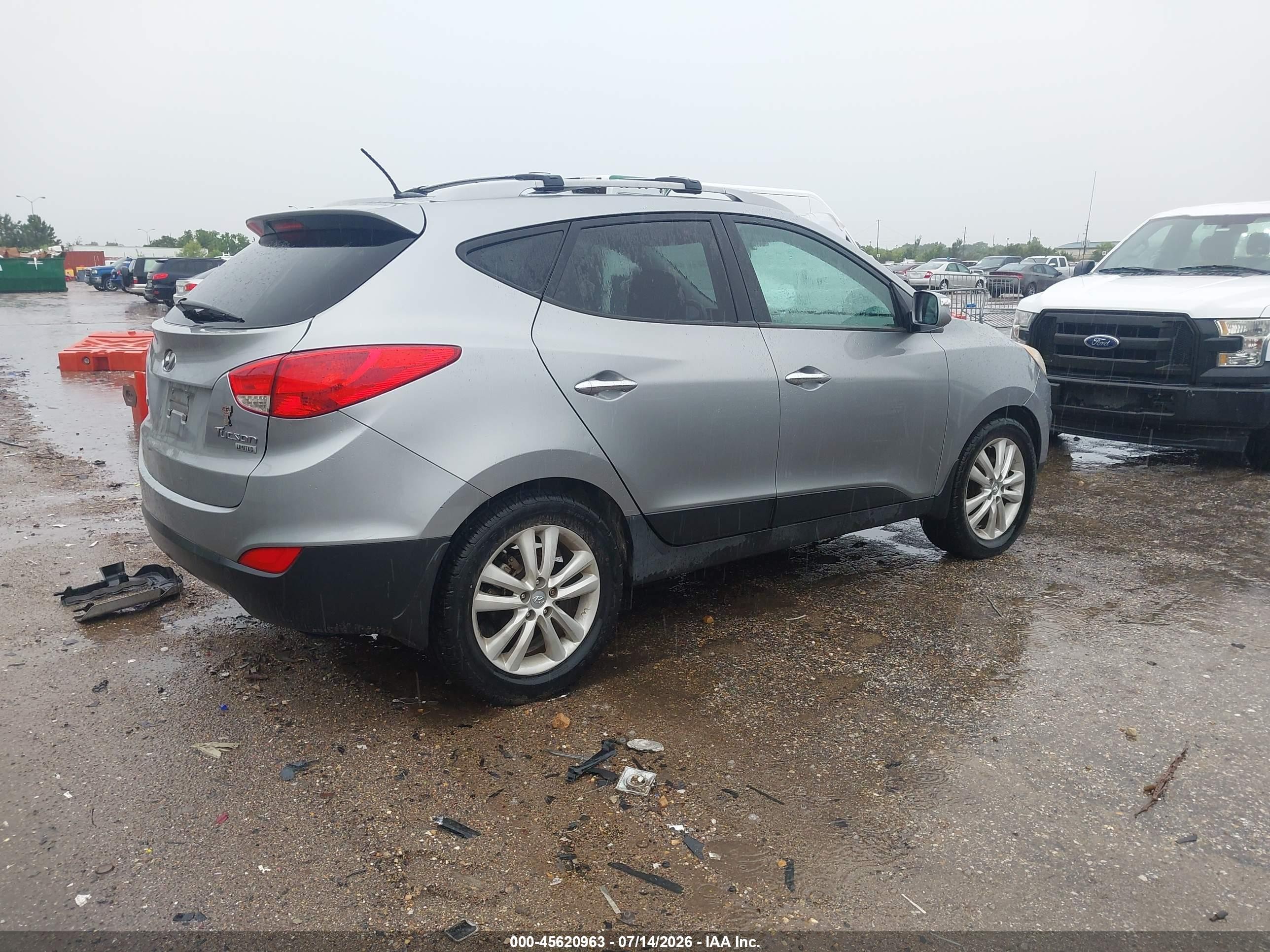 2012 Hyundai Tucson Limited Gray vin: KM8JU3AC8CU376134