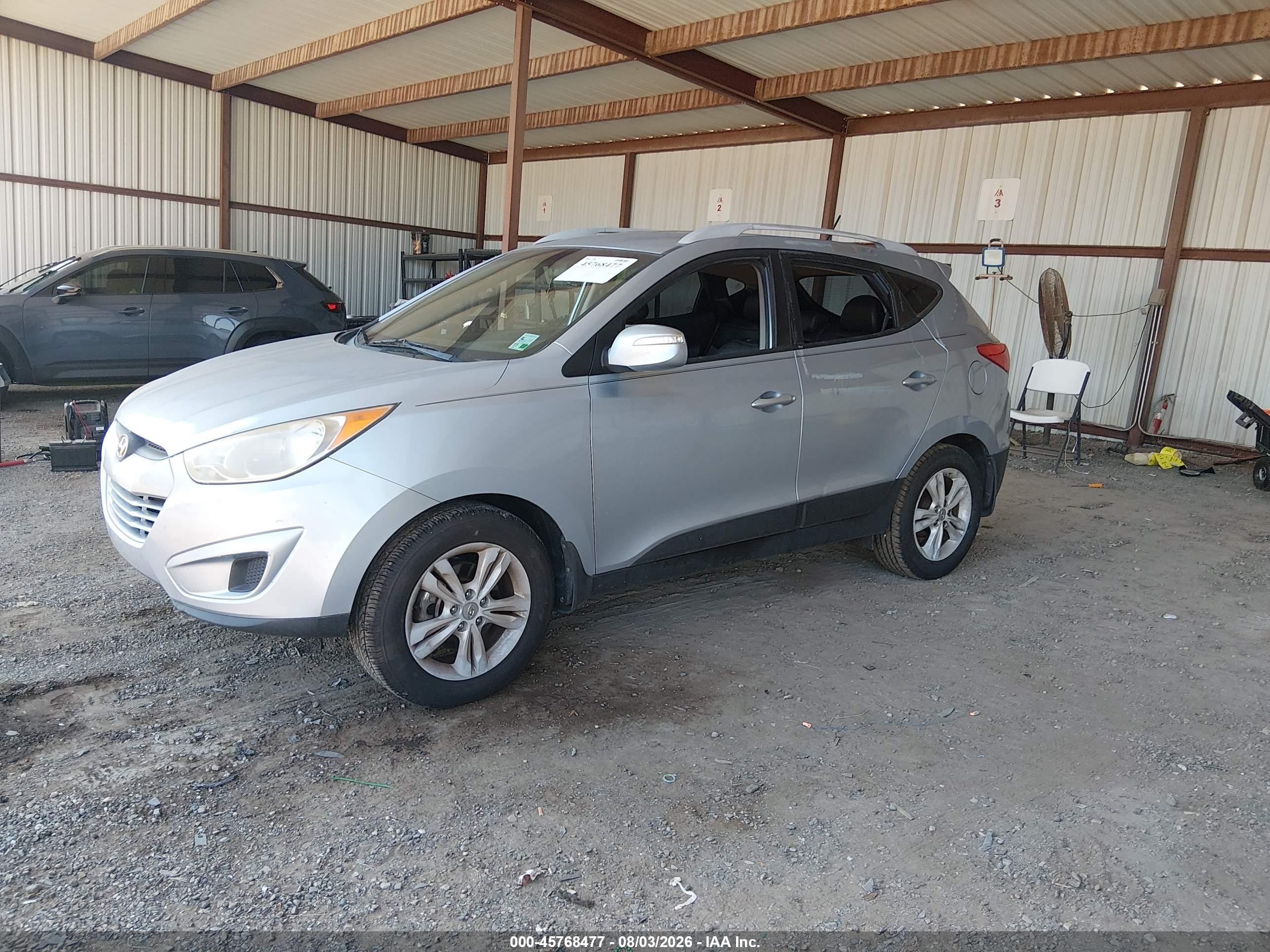2012 Hyundai Tucson Gls Light Blue vin: KM8JU3AC8CU376361