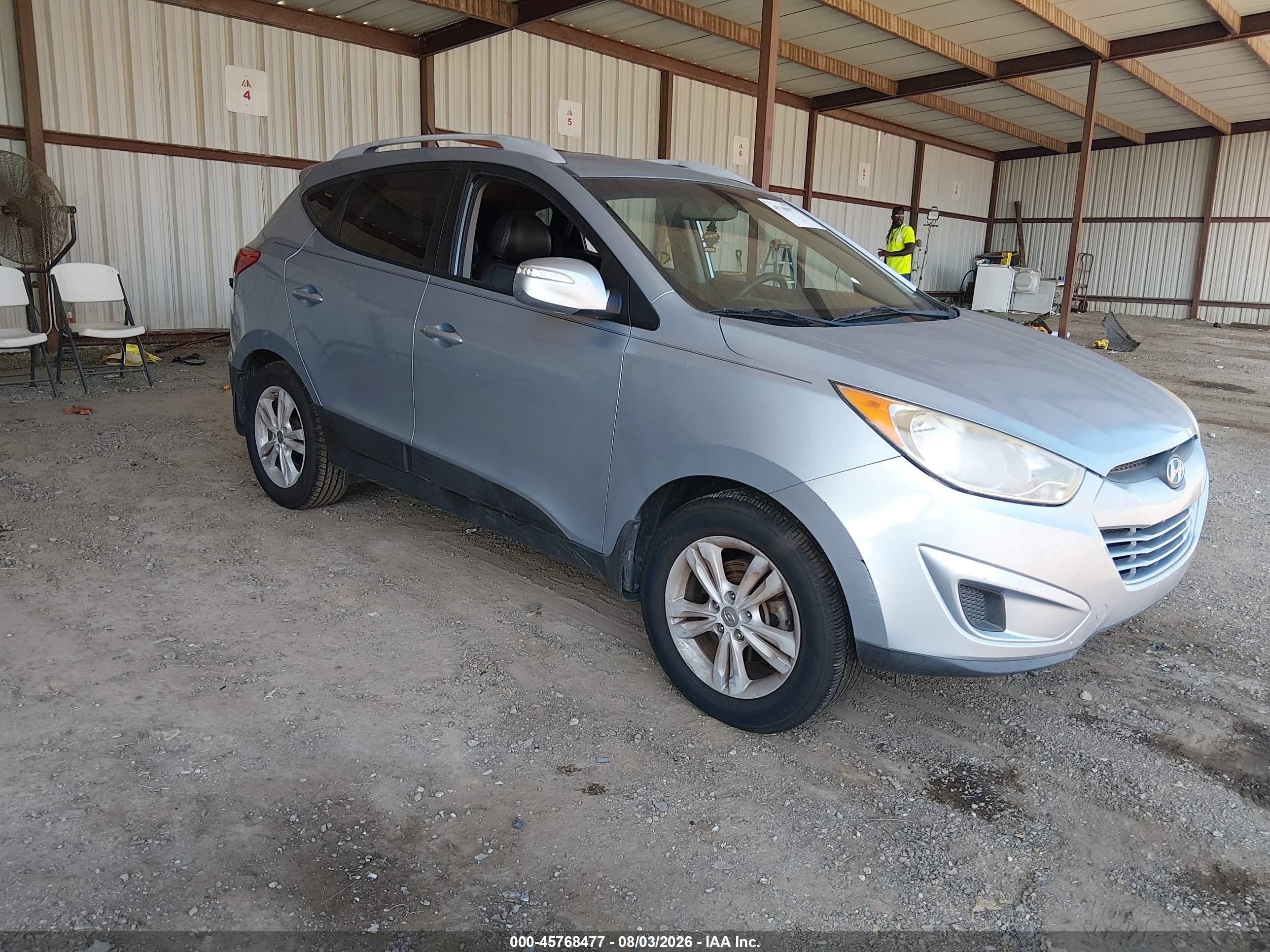 2012 Hyundai Tucson Gls Light Blue vin: KM8JU3AC8CU376361