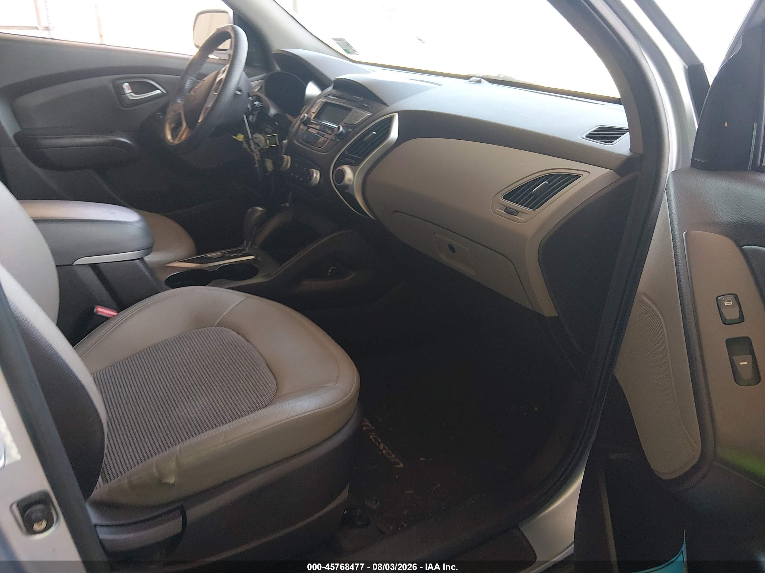 2012 Hyundai Tucson Gls Light Blue vin: KM8JU3AC8CU376361
