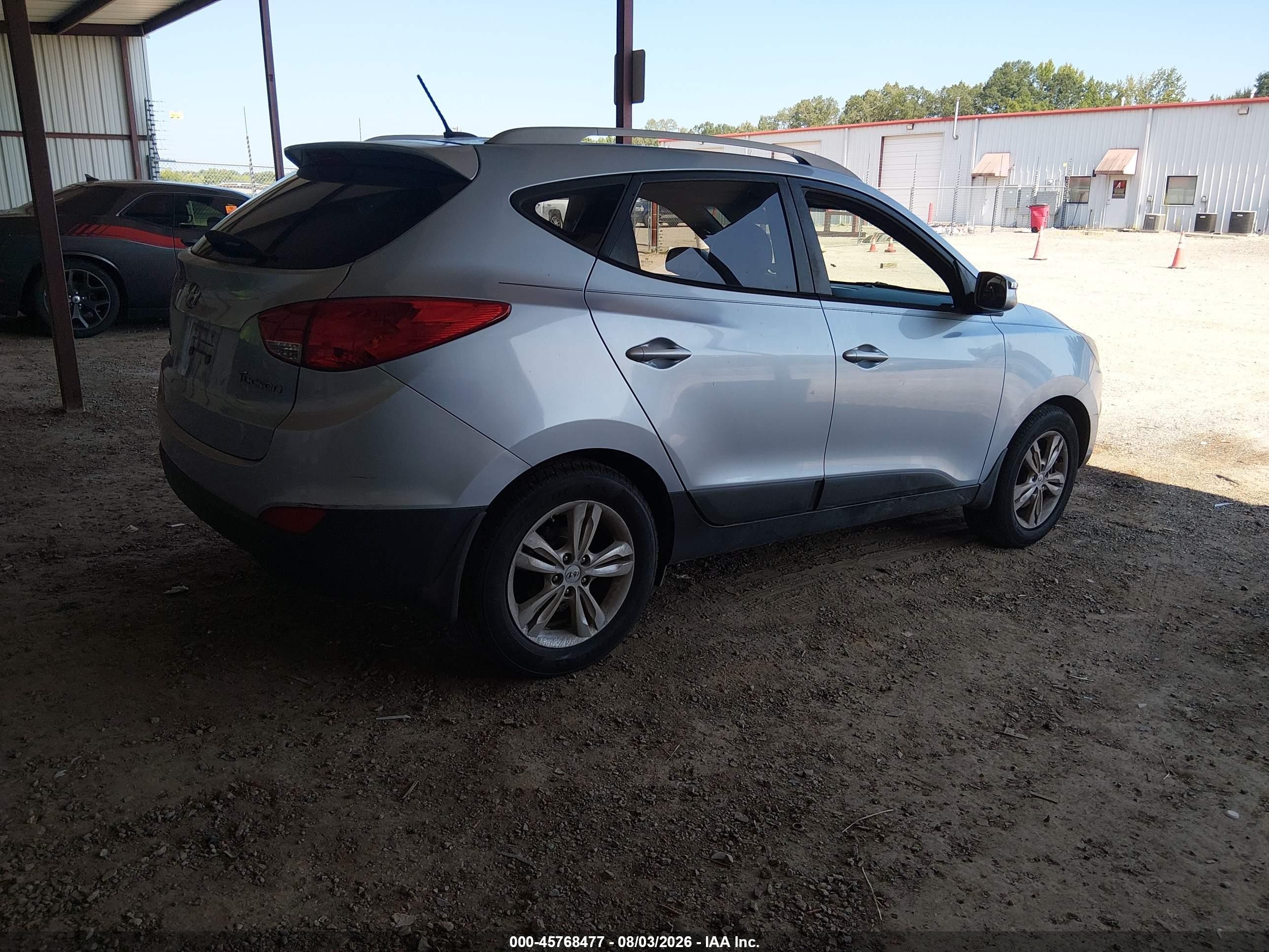 2012 Hyundai Tucson Gls Light Blue vin: KM8JU3AC8CU376361