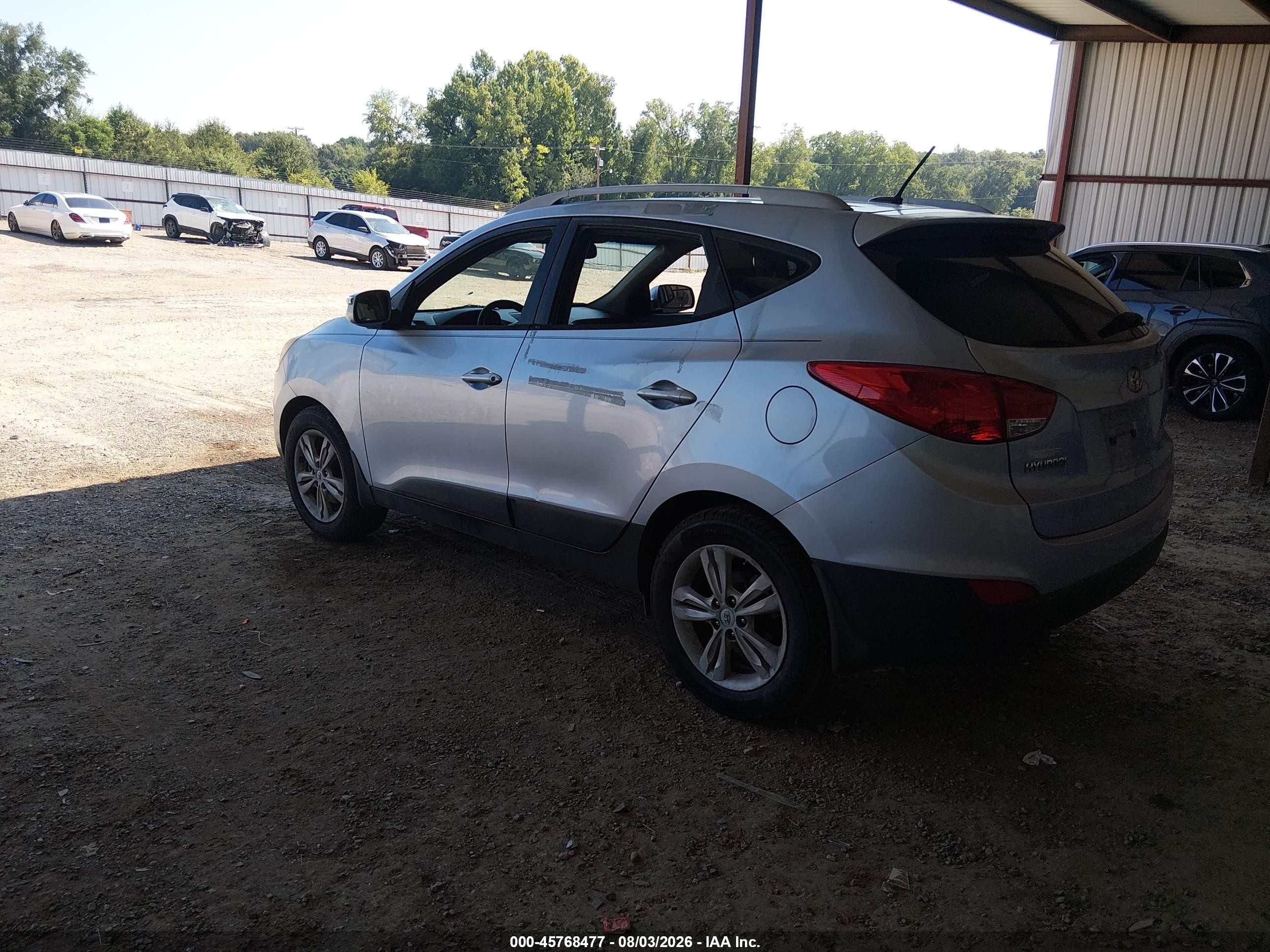 2012 Hyundai Tucson Gls Light Blue vin: KM8JU3AC8CU376361
