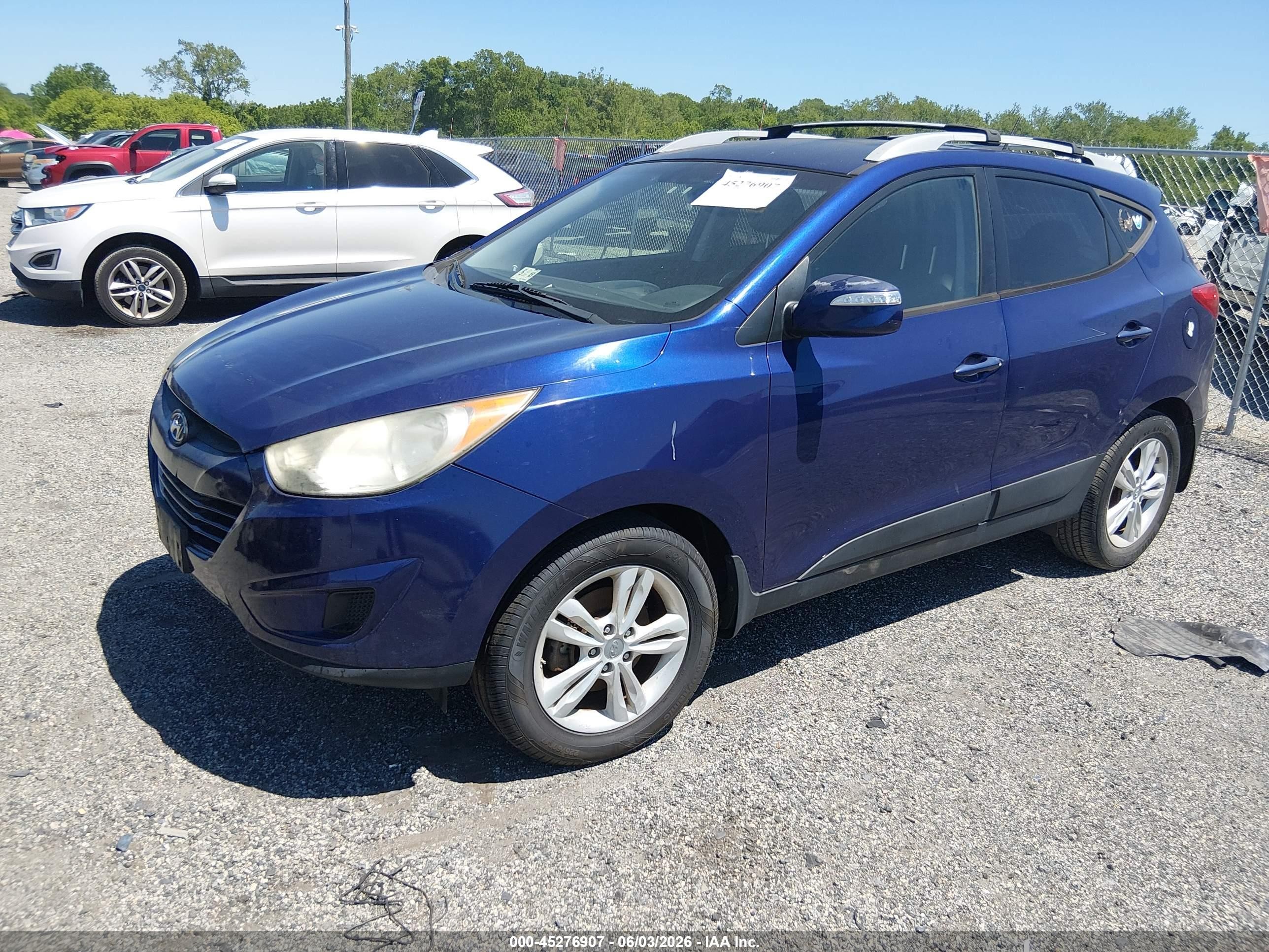 2012 Hyundai Tucson Gls Синий vin: KM8JU3AC8CU388087